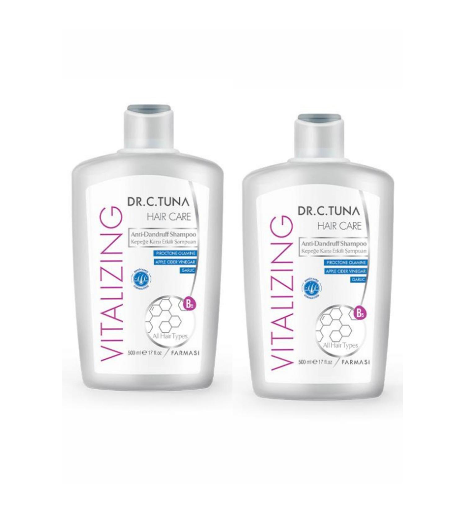 Farmasi Dr. C. Tuna Vitalizing Anti-Dandruff Shampoo 500 ml X2