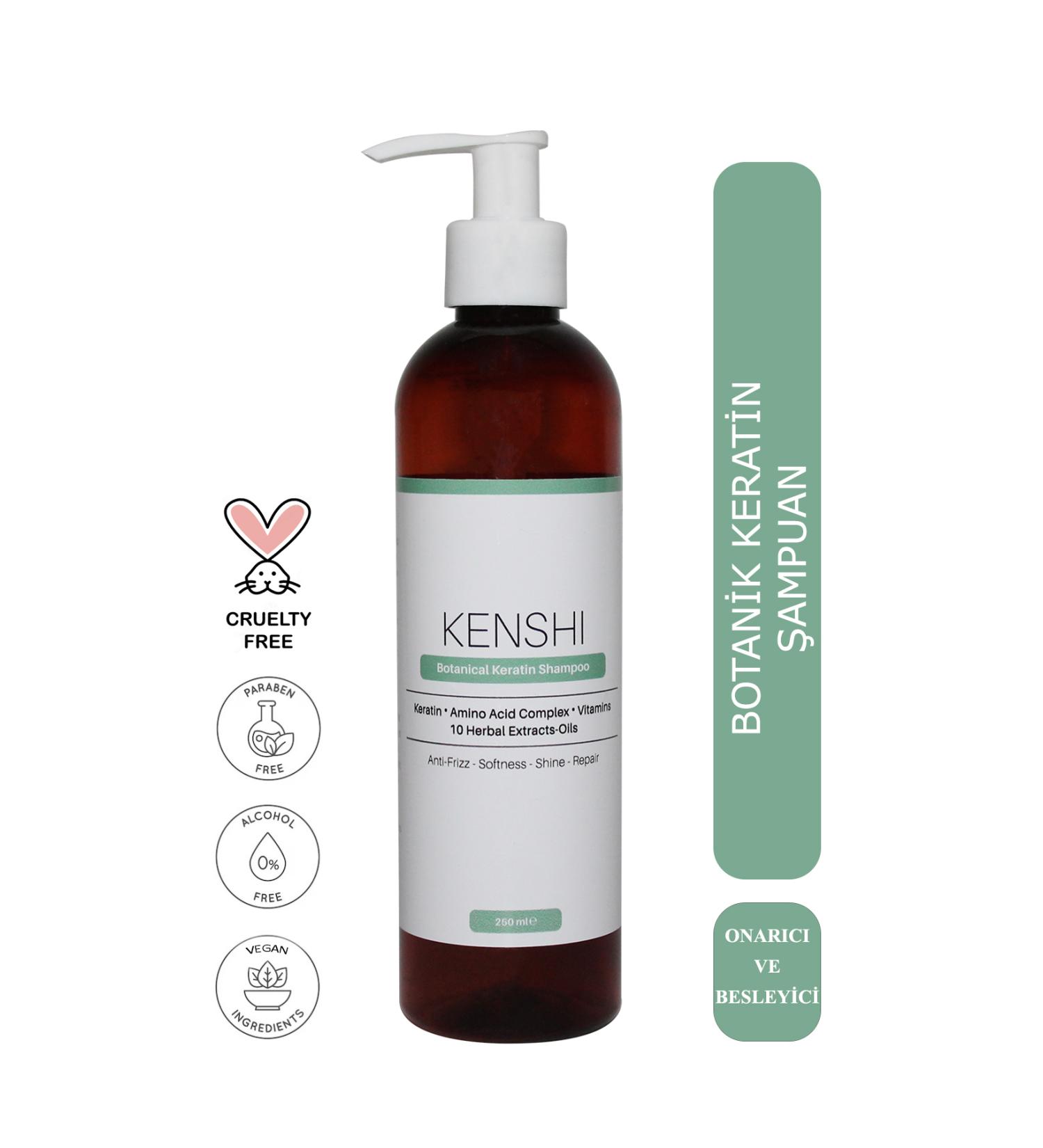 Kenshi 10 Plant Keratin & Vitamin & Amino Acid Complex Shampoo 250 Ml - Buy Online on GoSupps.com