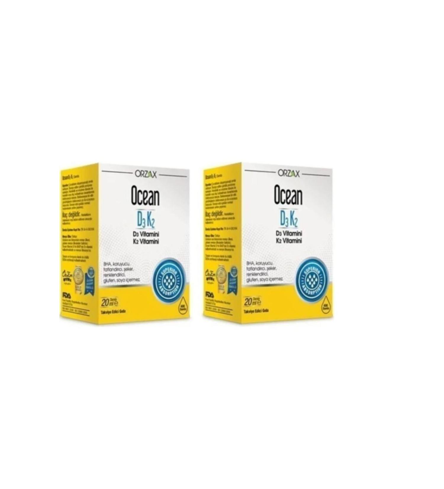 Ocean D3 K2 Drops 20 ml 2-pack