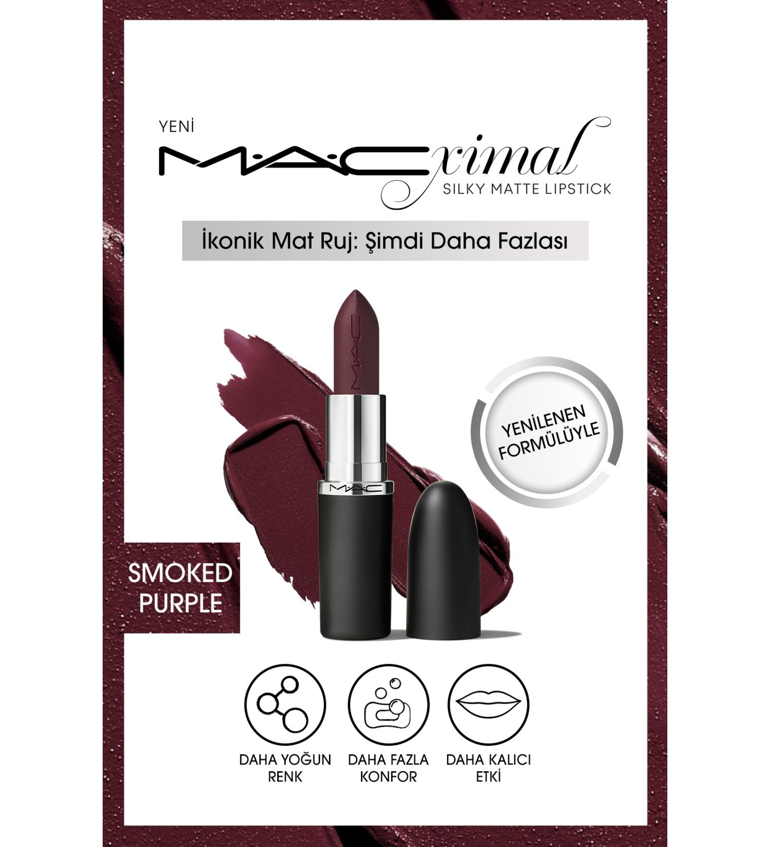 Mac S LKY MATTE L PST CK MO STUR Z NG INTENSE COLOR L PST CK - SMOKED PURPLE KEYON778