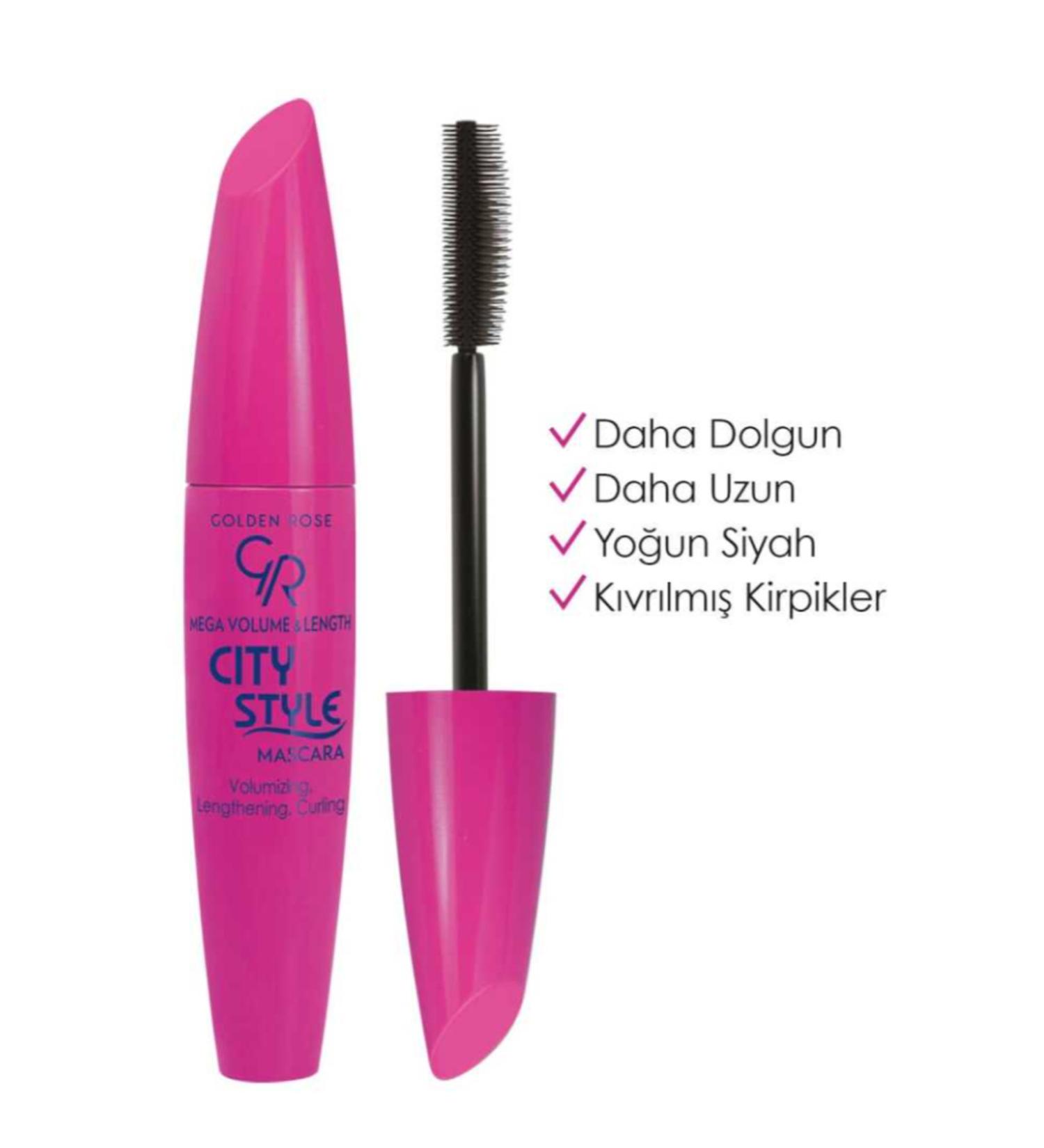 Golden Rose City Style Mascara - Black - Volumizing Mascara-MFREYON00402