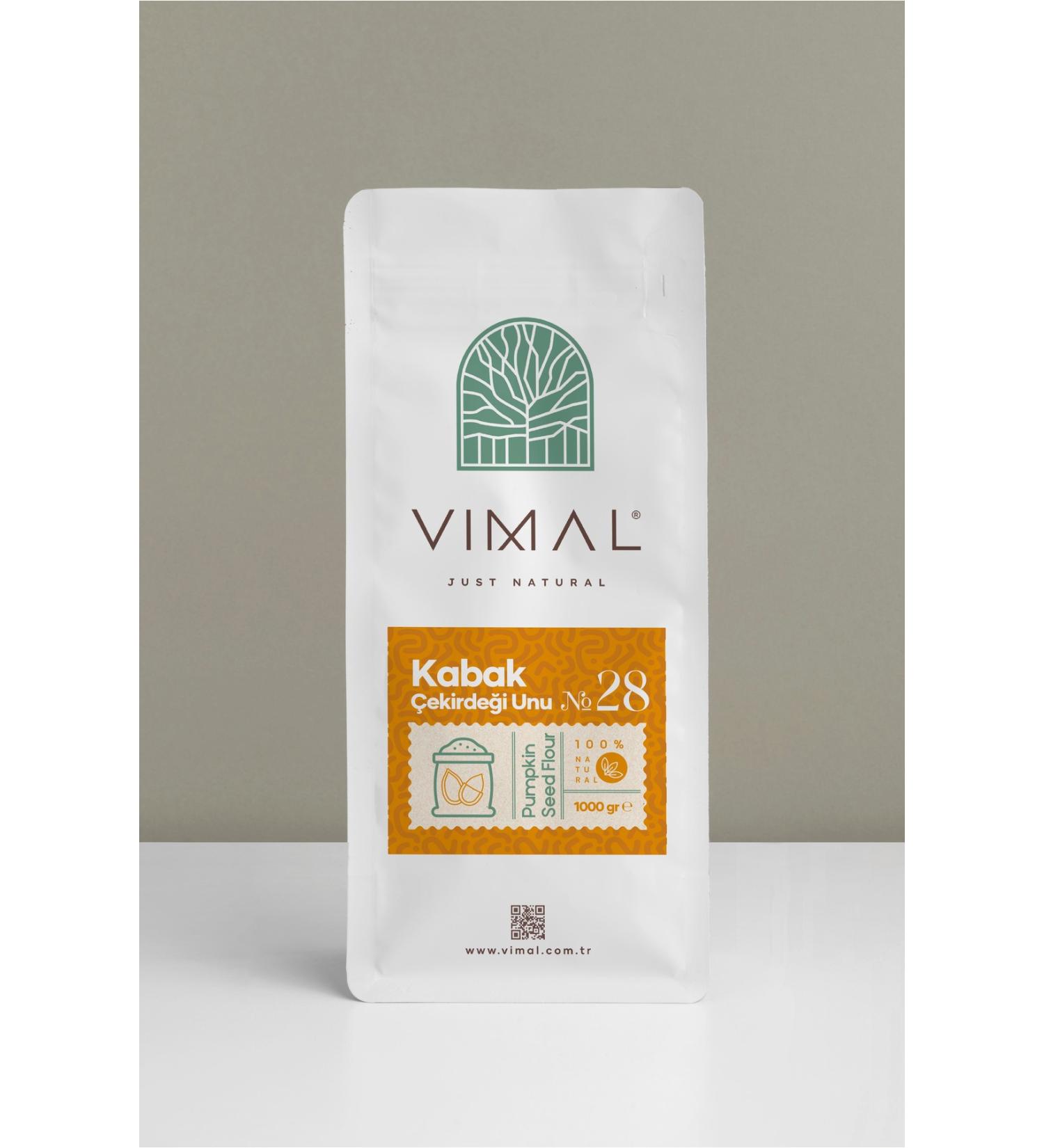 VIMAL Pumpkin Seed Flour Pure Natural and Additive-Free 1000 gr zip-lock packaging