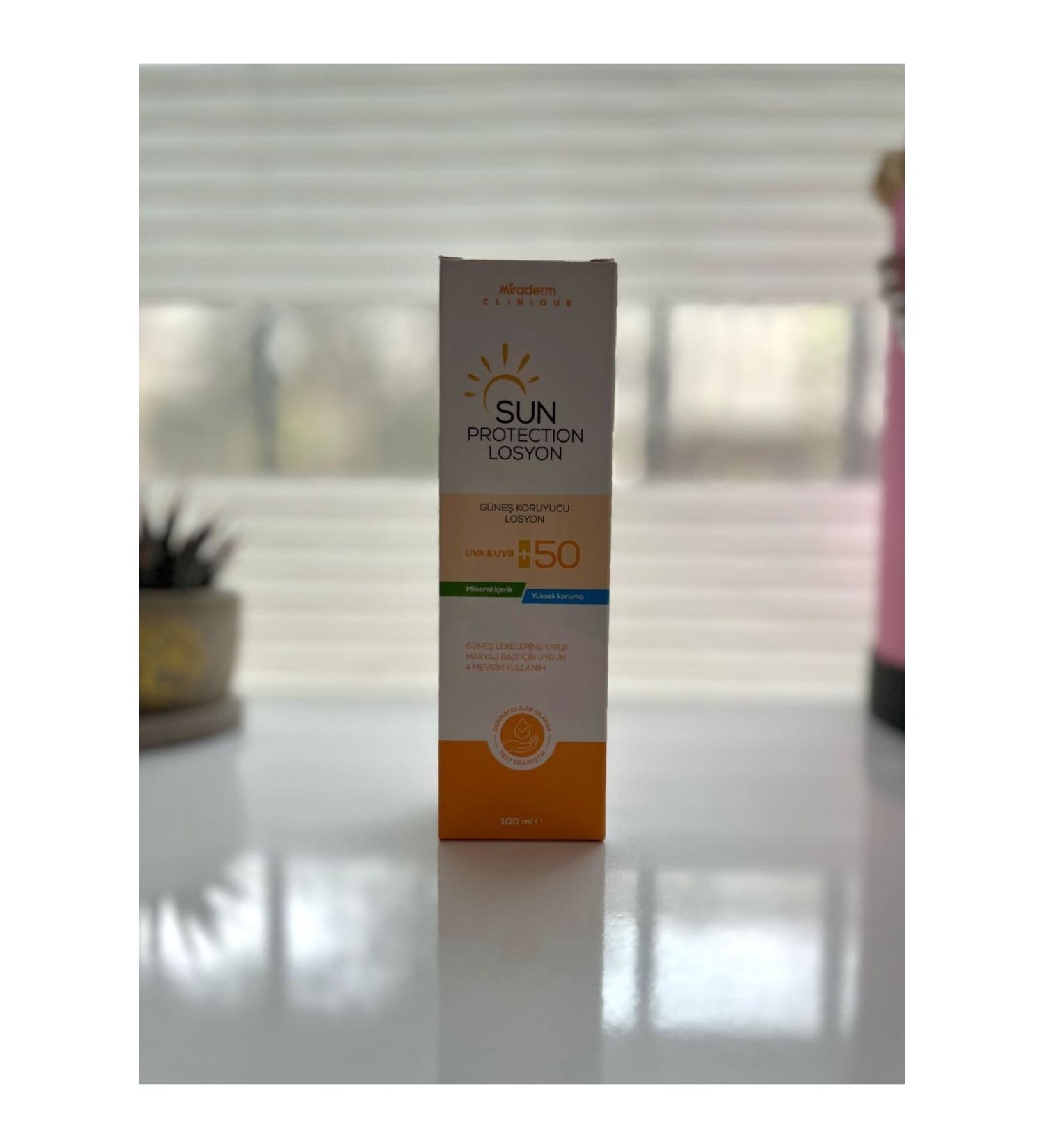Miraderm Sun Protection SPF 50+ Sunscreen 100ml - Buy Online on GoSupps.com