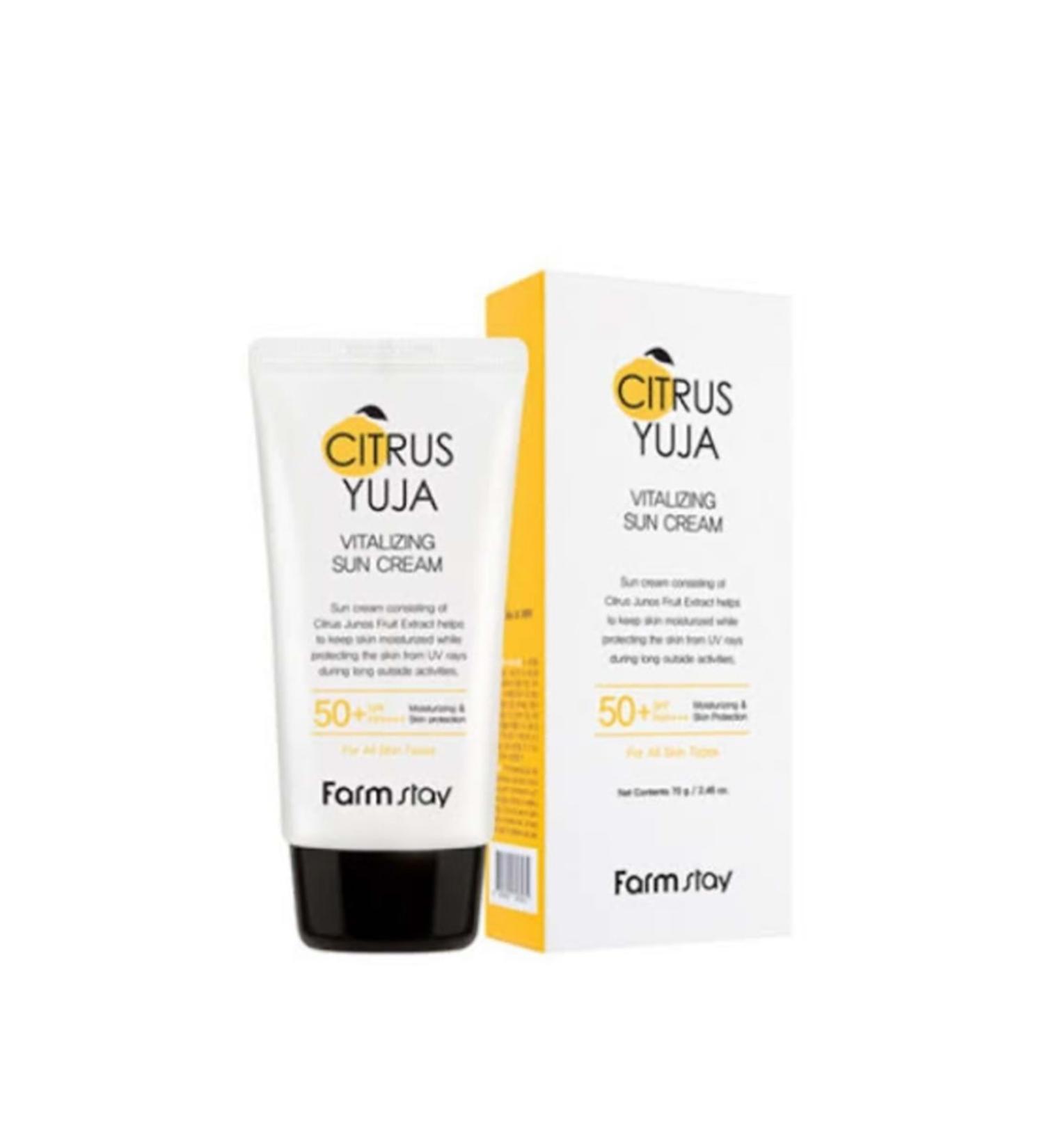 Farmstay FARM STAY CITRUS YUJA VITALIZING SUN CREAM SPF 50 WITH VITAMIN C