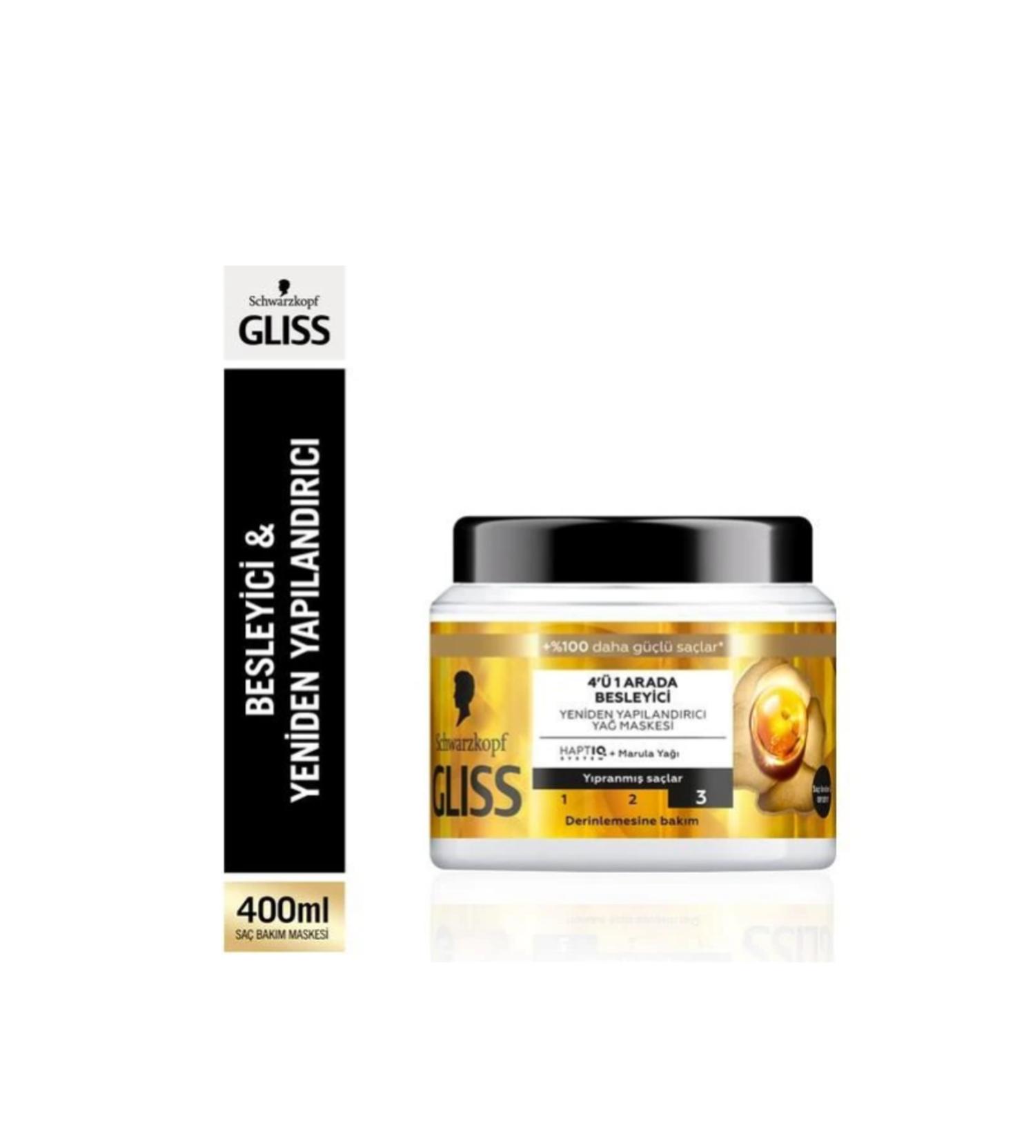 Gliss 4 in 1 Nourishing & Restructuring Hair Care Mask 400 ml