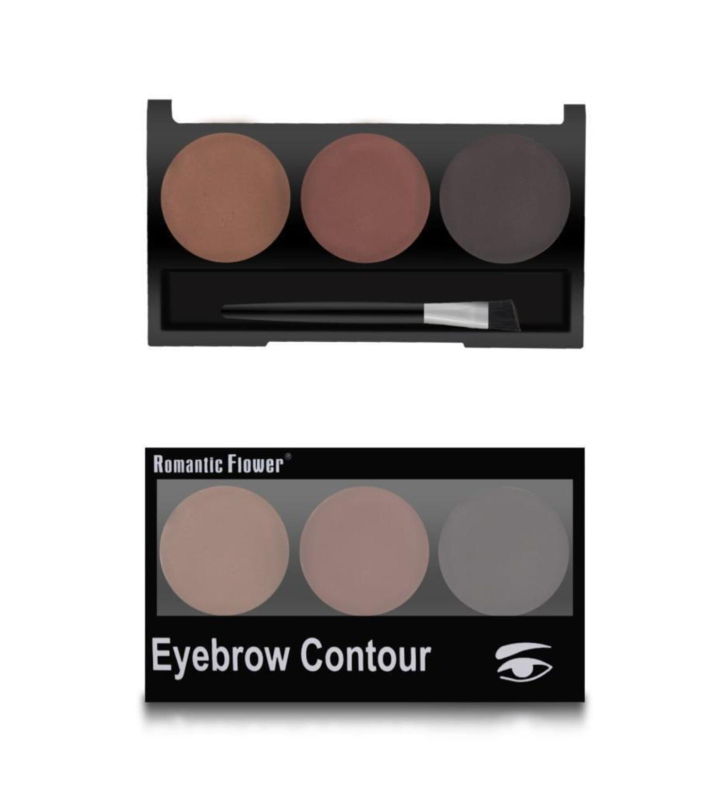 MUJGAN Romantic Flower 3-Pack Eyebrow Shadow 02