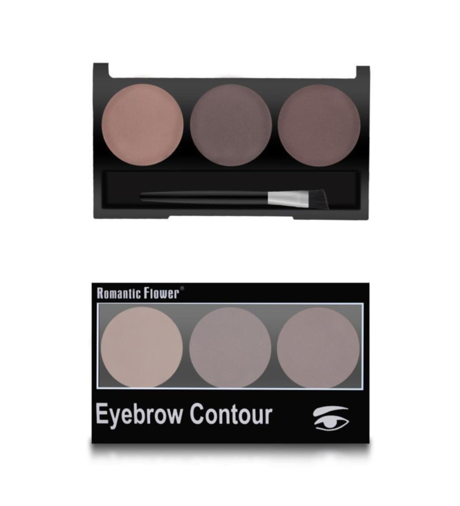 MUJGAN Romantic Flower 3-Pack Eyebrow Shadow 01