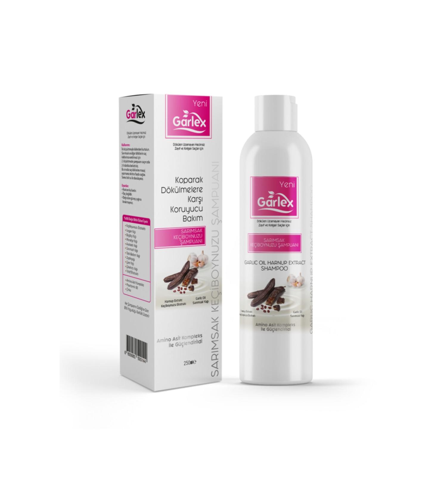 Garlex Garlic &amp Carob Shampoo 250 Ml