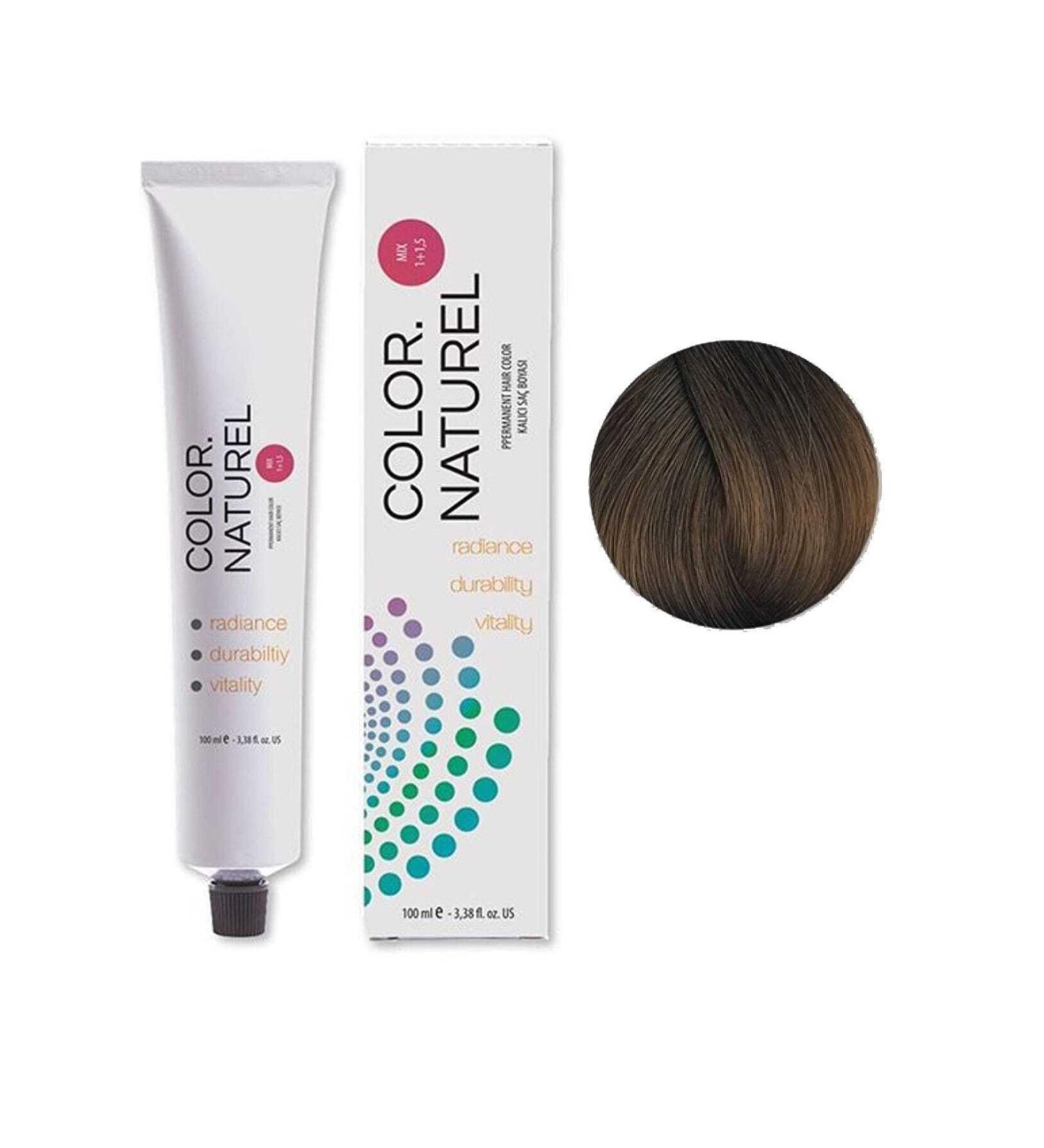 Color Naturel Permanent Hair Dye 100 ml - 6.3 Dark Golden Blonde 8681677051261