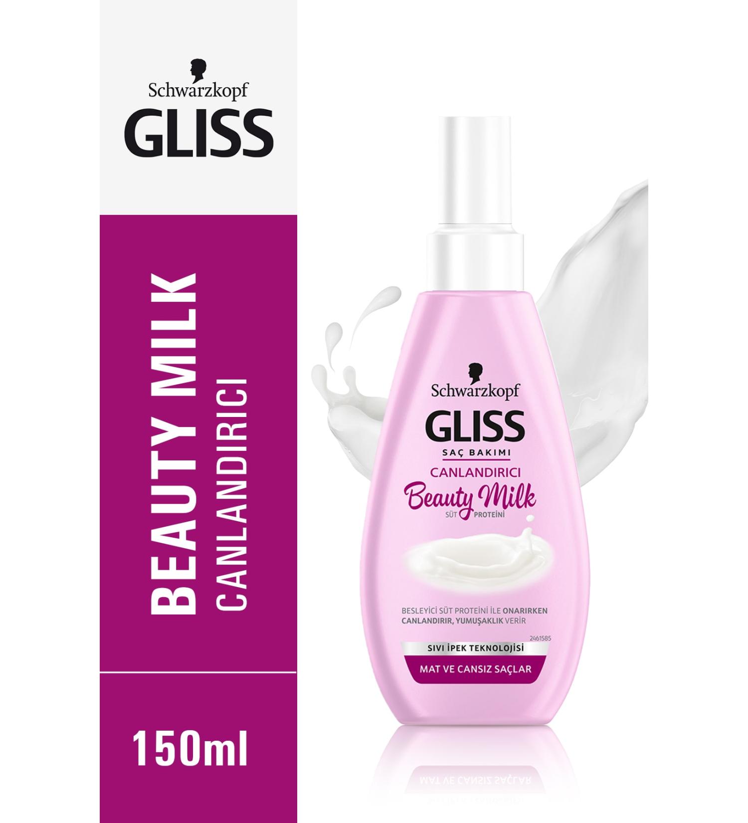Gliss Hair Serum and Oil Schwarzkopf Gliss Beauty Milk-Revitalizing Care Milk 150 Ml 784Xseri