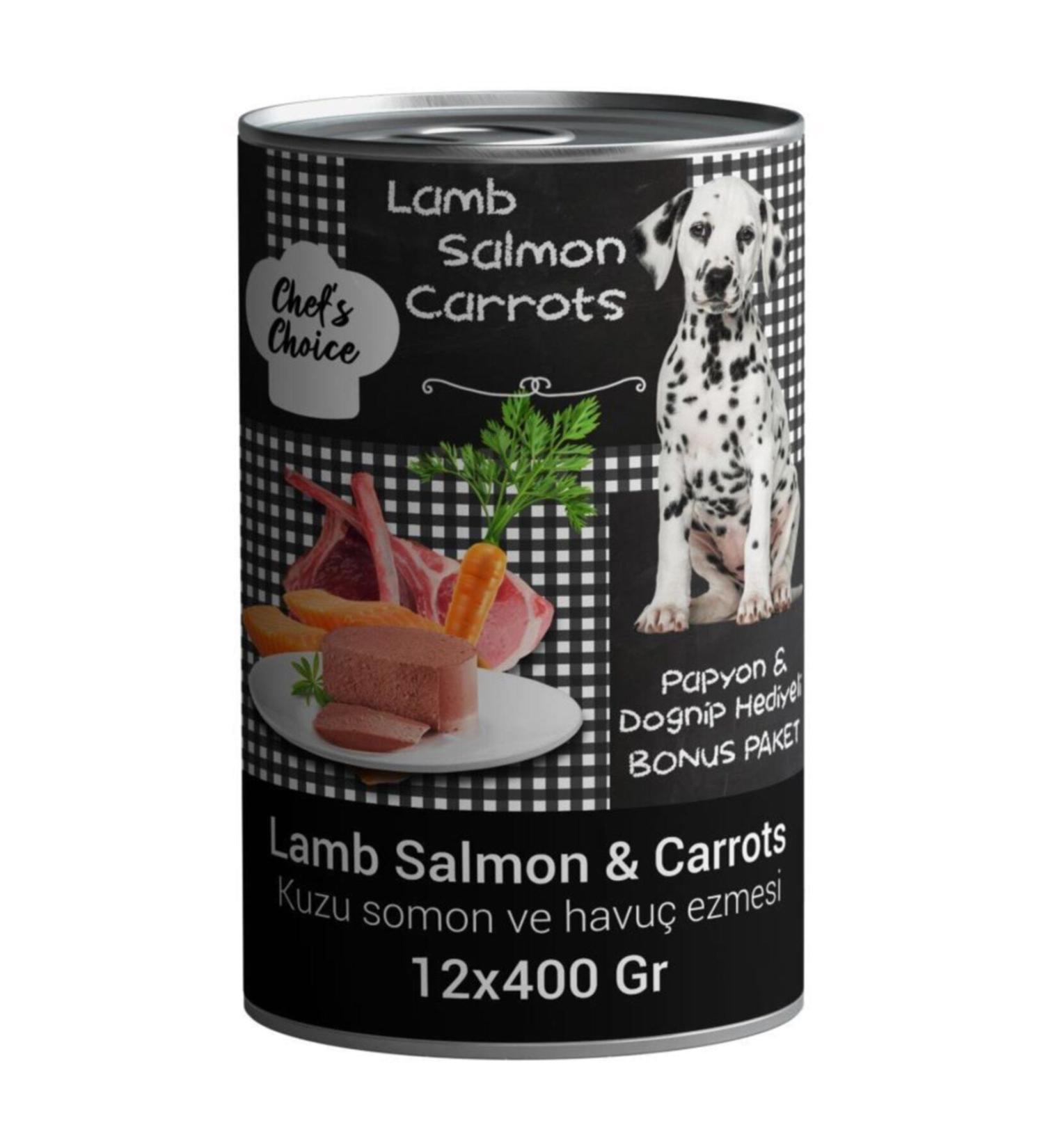 Chefs Choice Chef's Choice Lamb and Salmon Dog Canned Food 12x400 Gr