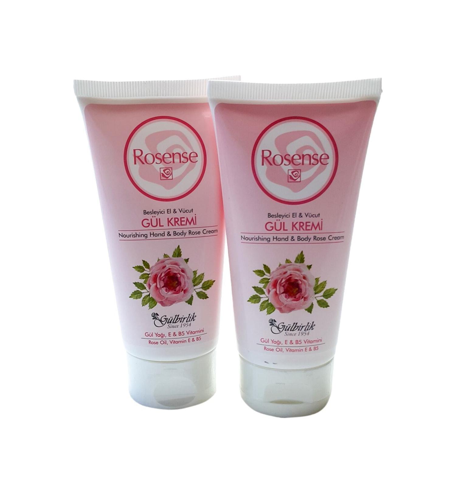 Rosense Moisturizing Tube Cream Rose 75ml 2 Pieces