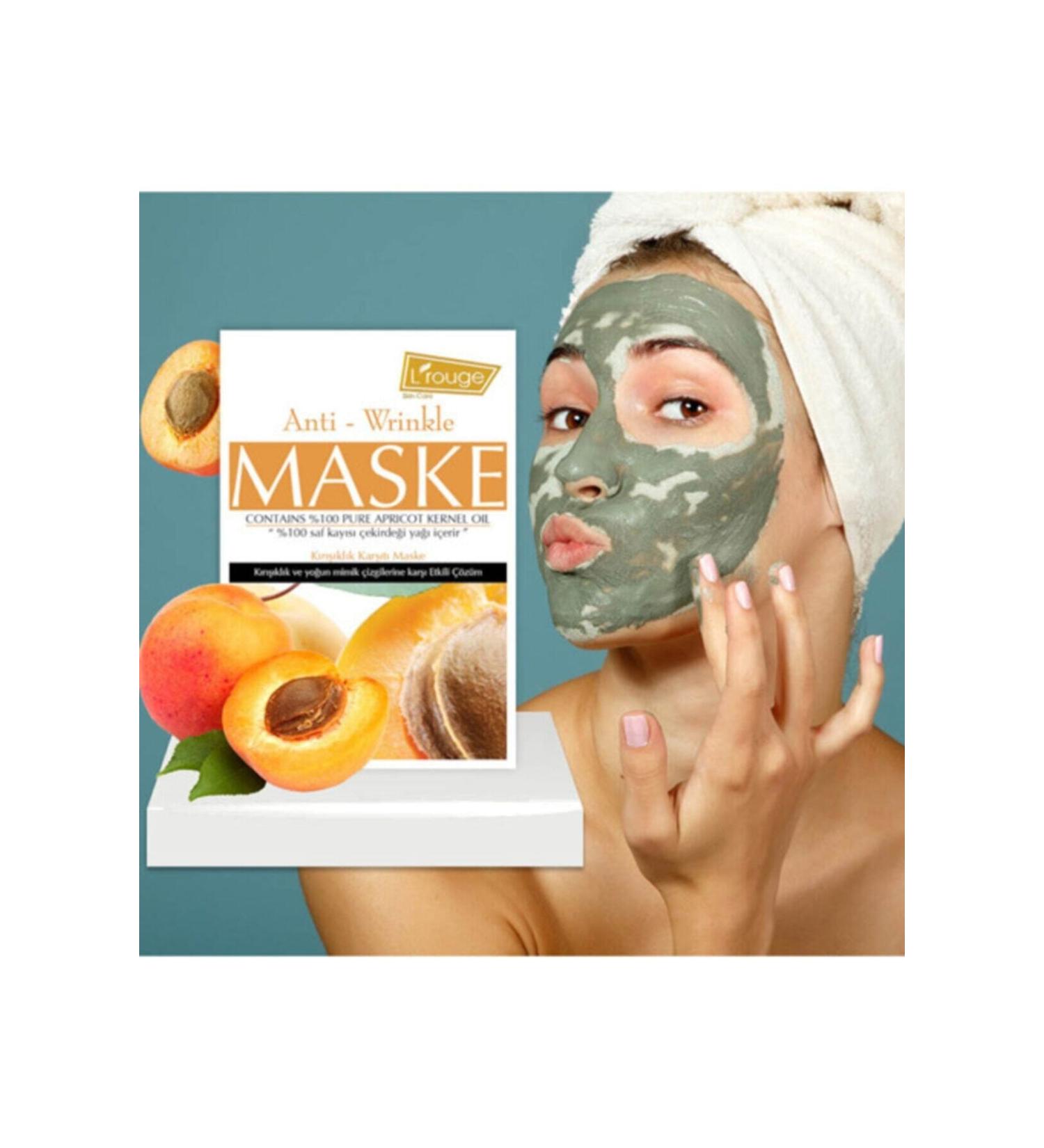 L'ROUGE Anti-wrinkle Mask for Intensive Expression Lines Pure Apricot Kernel Oil 6x15 ml - Buy Online on GoSupps.com