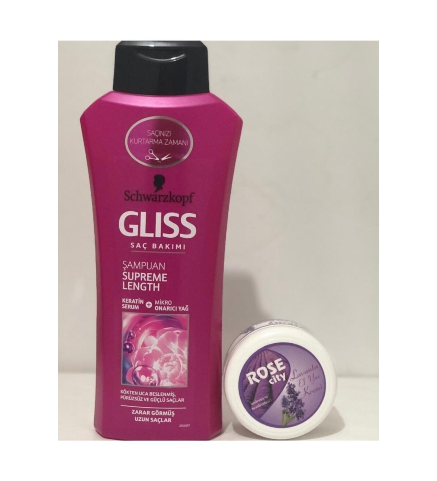 Gliss Supreme Length 525ml Shampoo Buy Rose City 85ml Lavender Cream