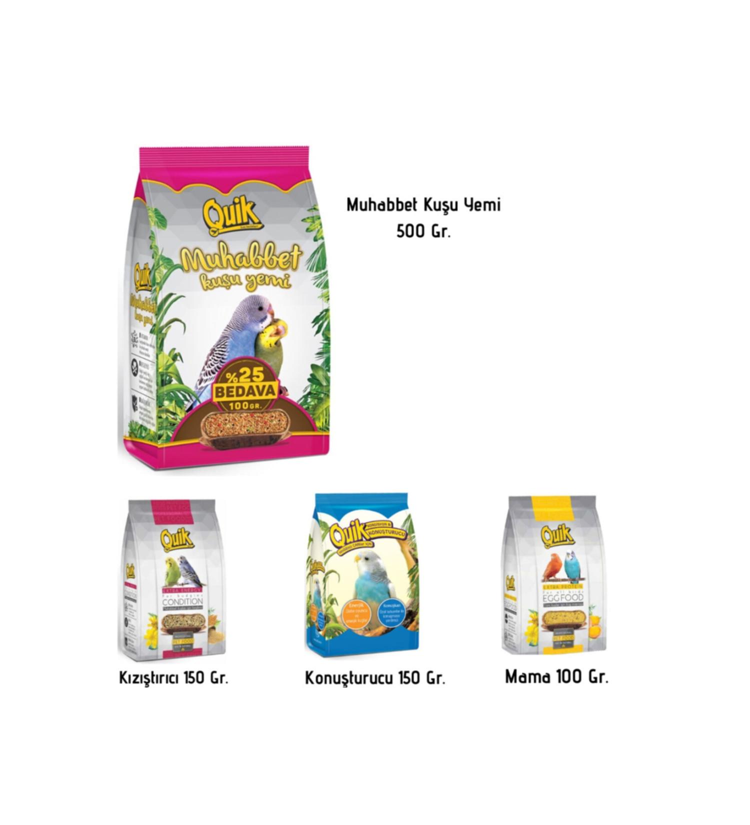 Quik Bird Food Conditioning Talker Food and Feed Set