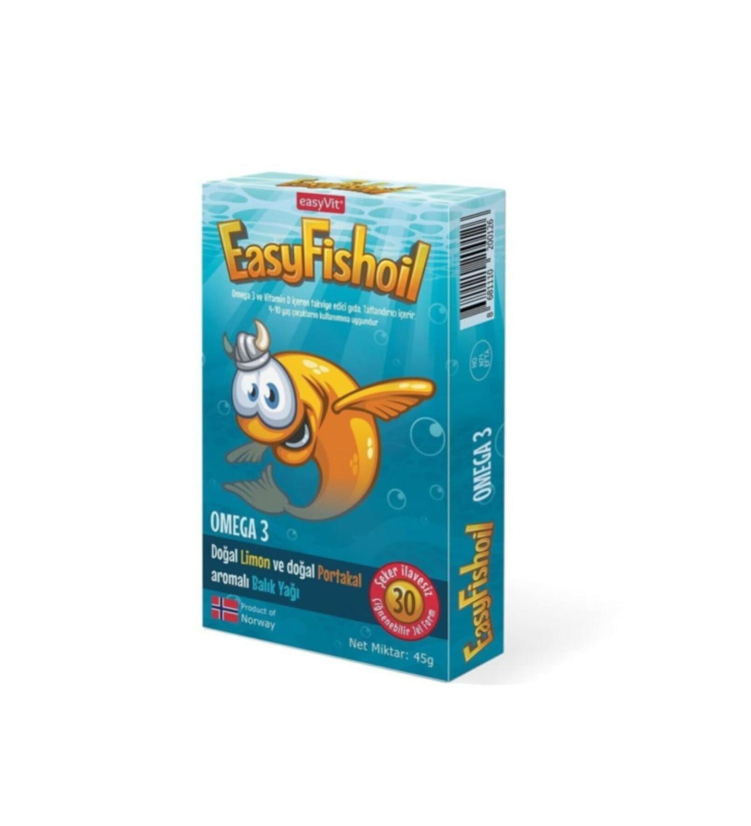 EASYVIT Omega 3 Fish Oil Chewable 30 Tablets