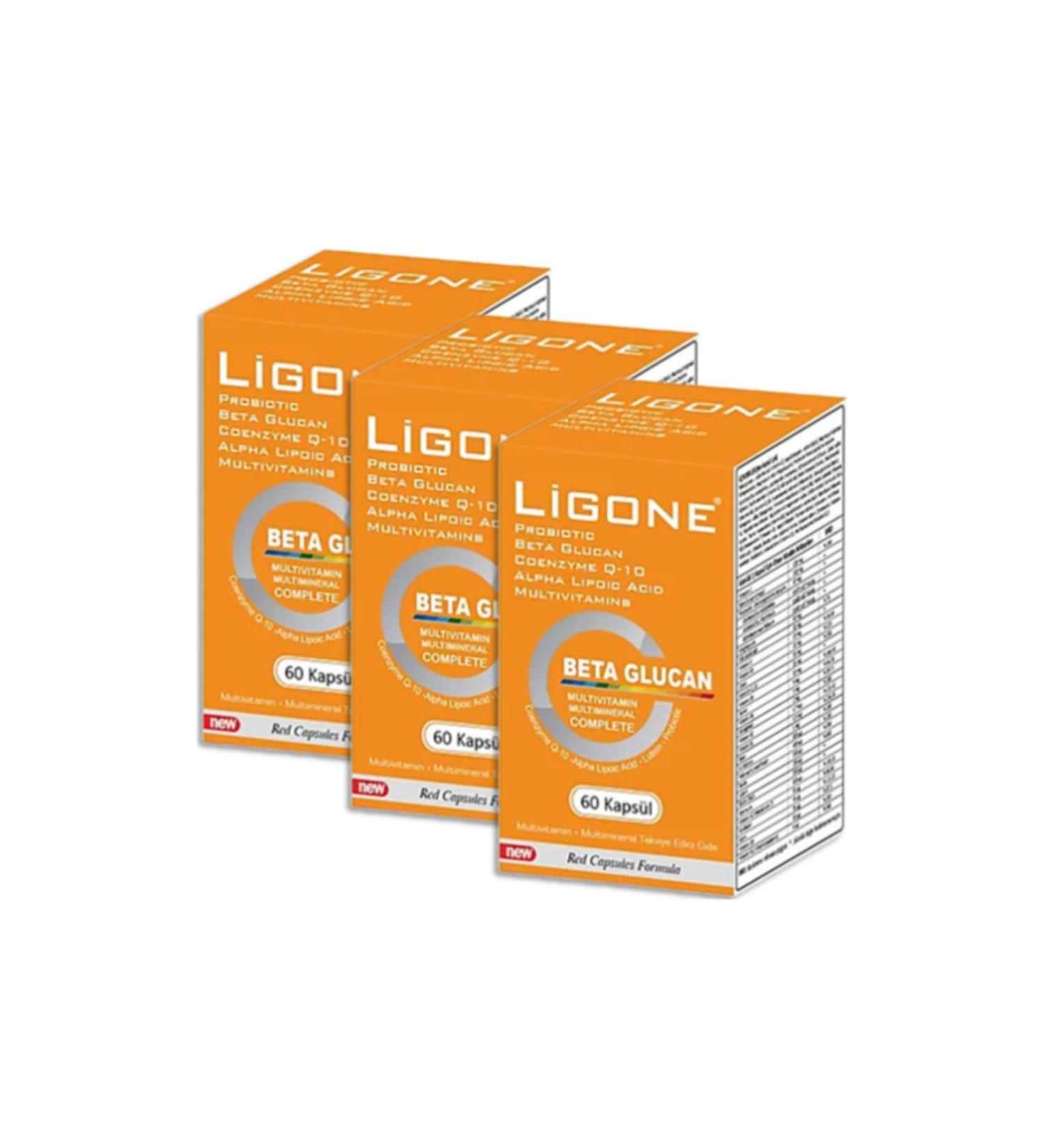 Rcfarma Ligone Beta Glucan Multivitamin 60 Capsules
