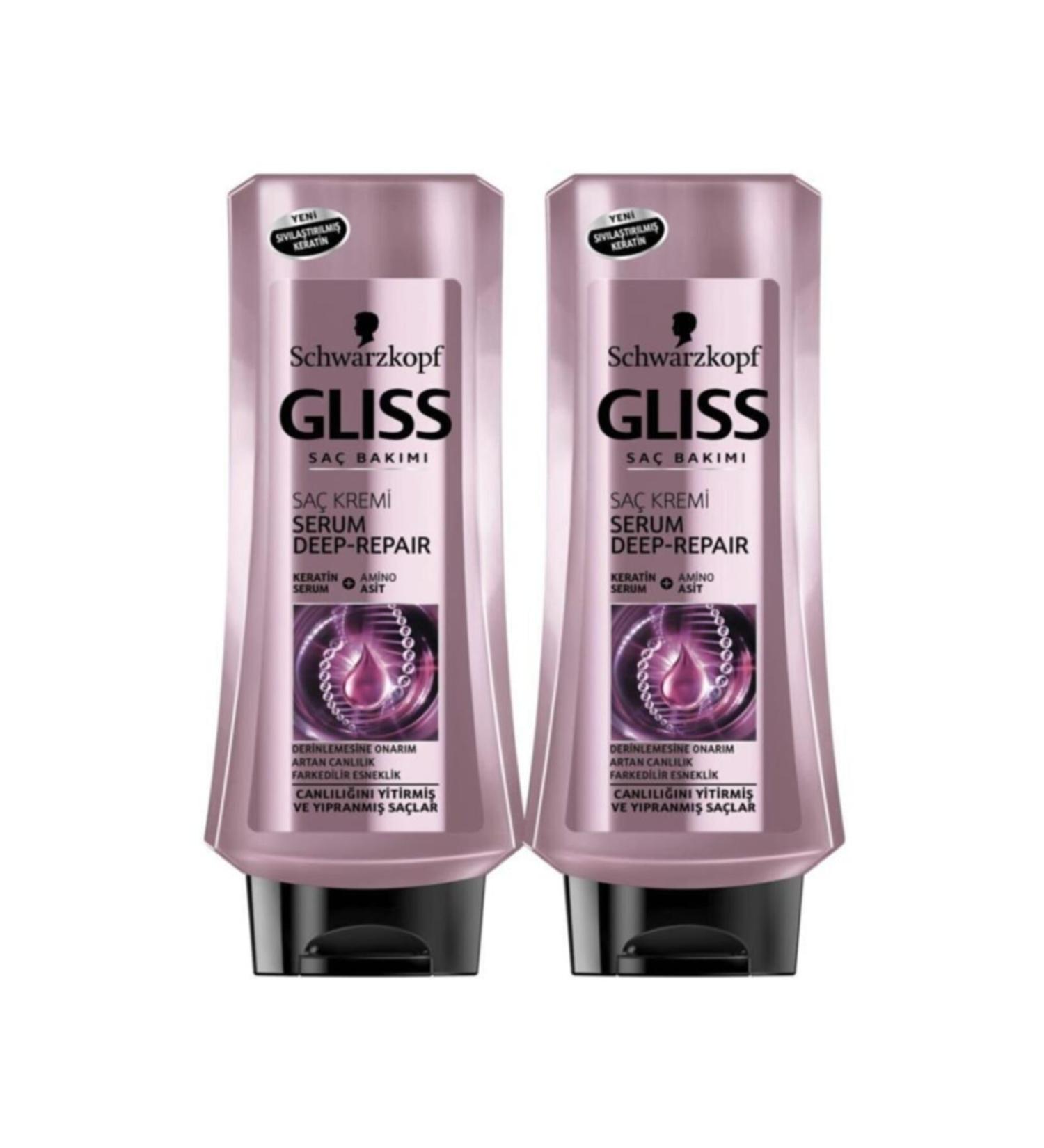 Gliss Serum Deep Repair Hair Conditioner 360 Ml X 2 Pieces