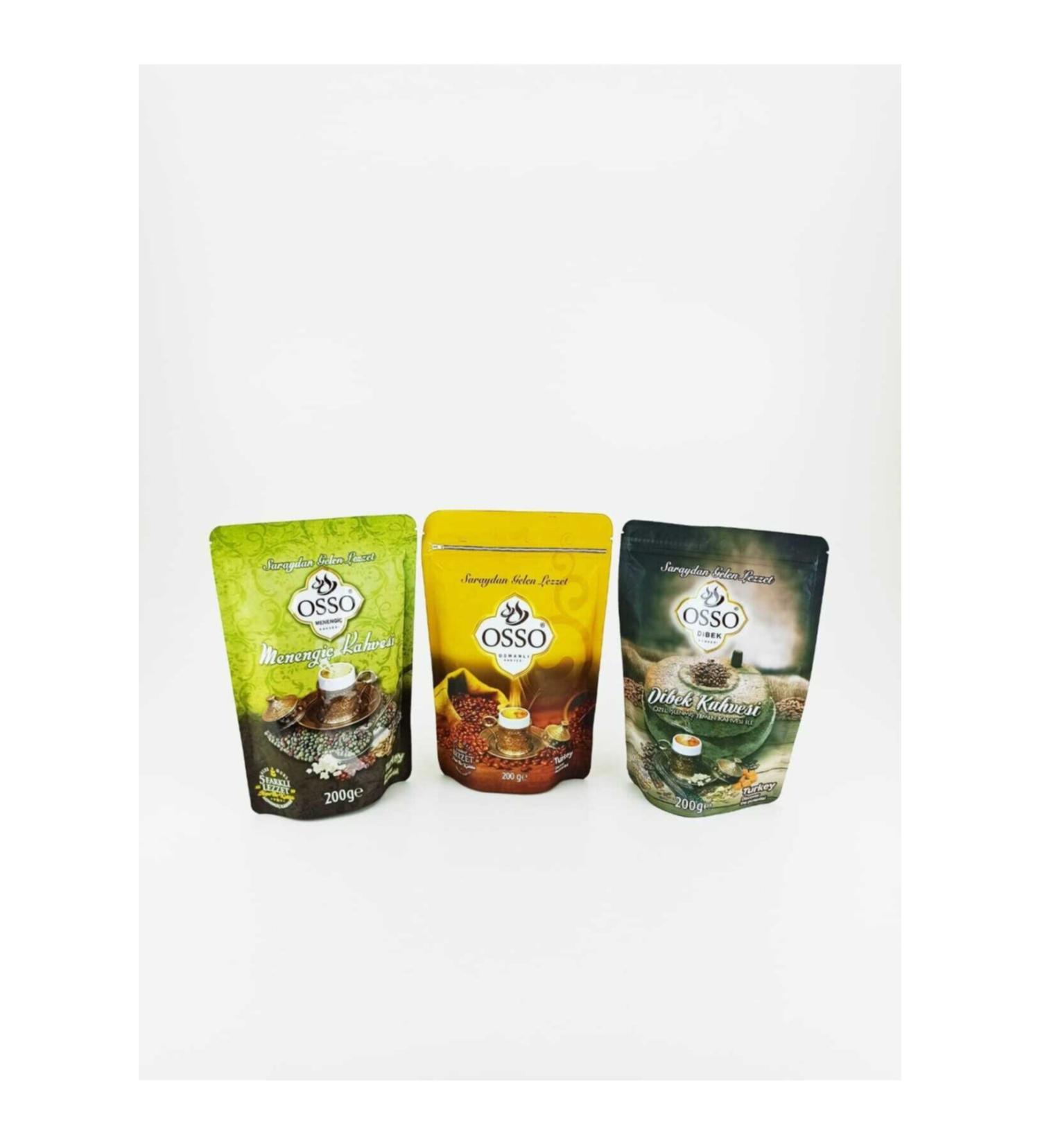 Osso Ottoman Dibek Menengi Coffee Set of 3 200 gr - Buy Online on GoSupps.com