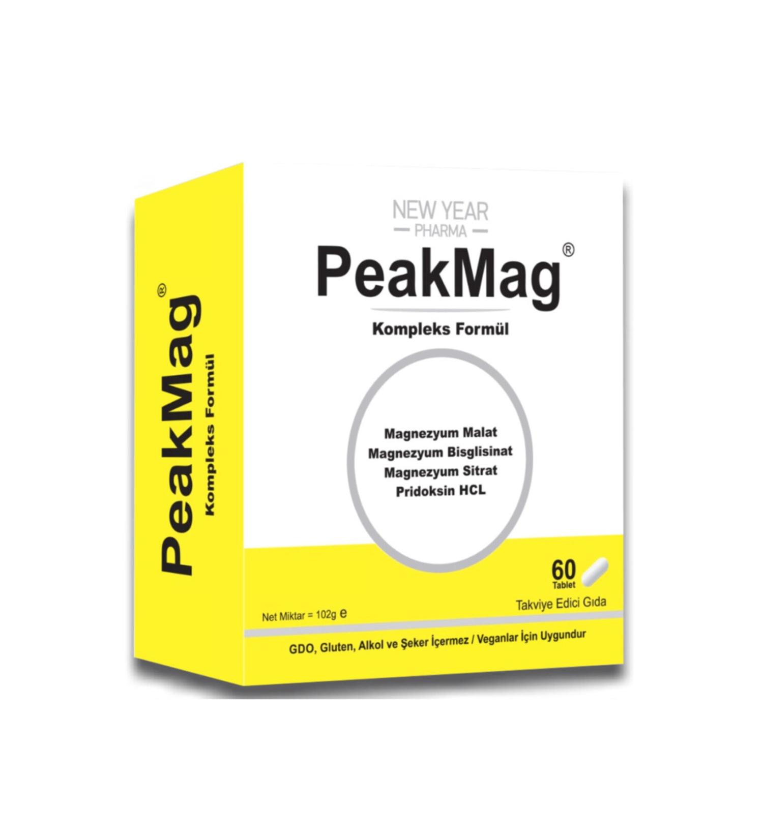 New Year Pharma Peakmag Unflavored 60 tablets