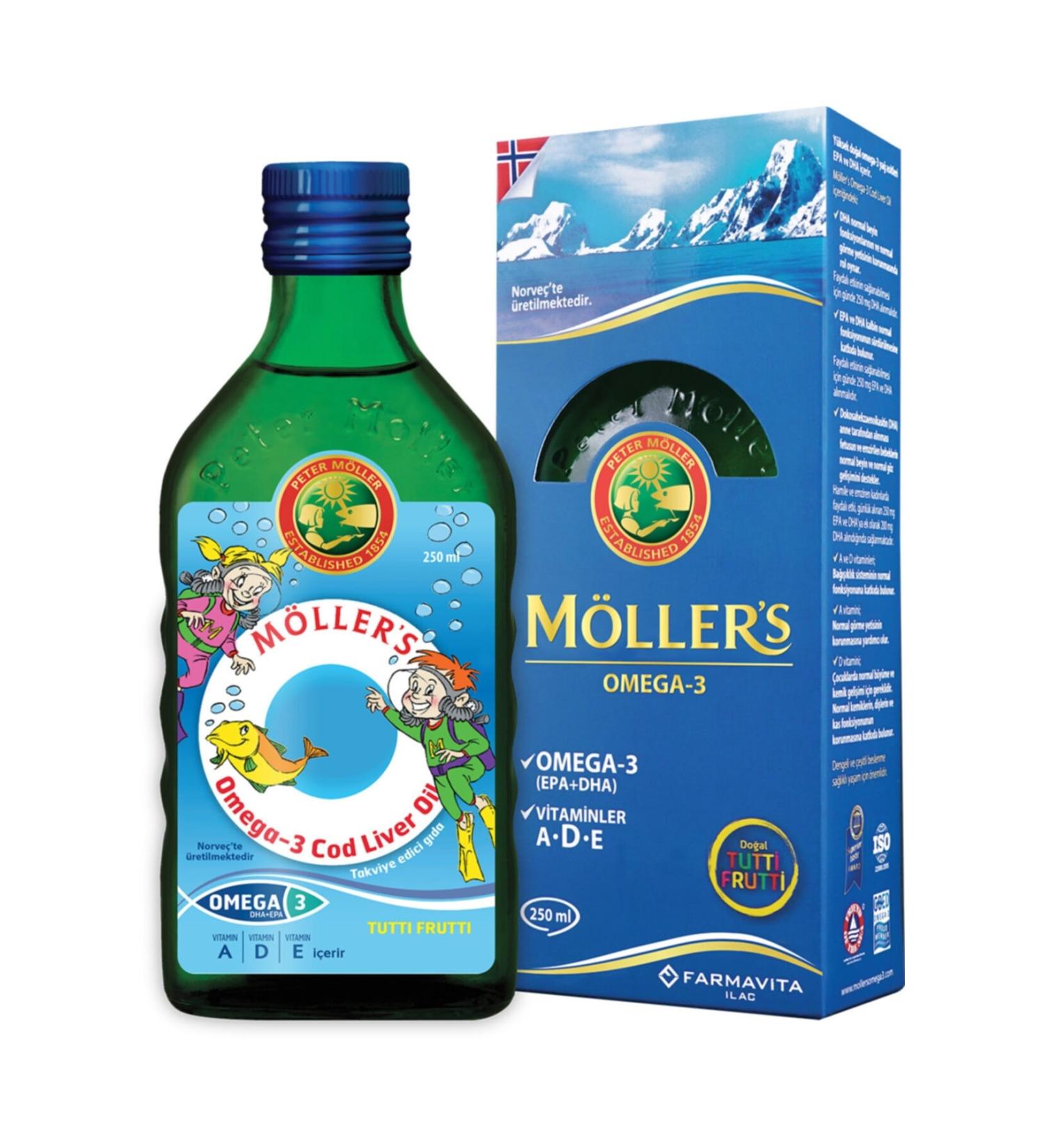Mollers Omega-3 Fish Oil Liquid Form-tutti Frutti