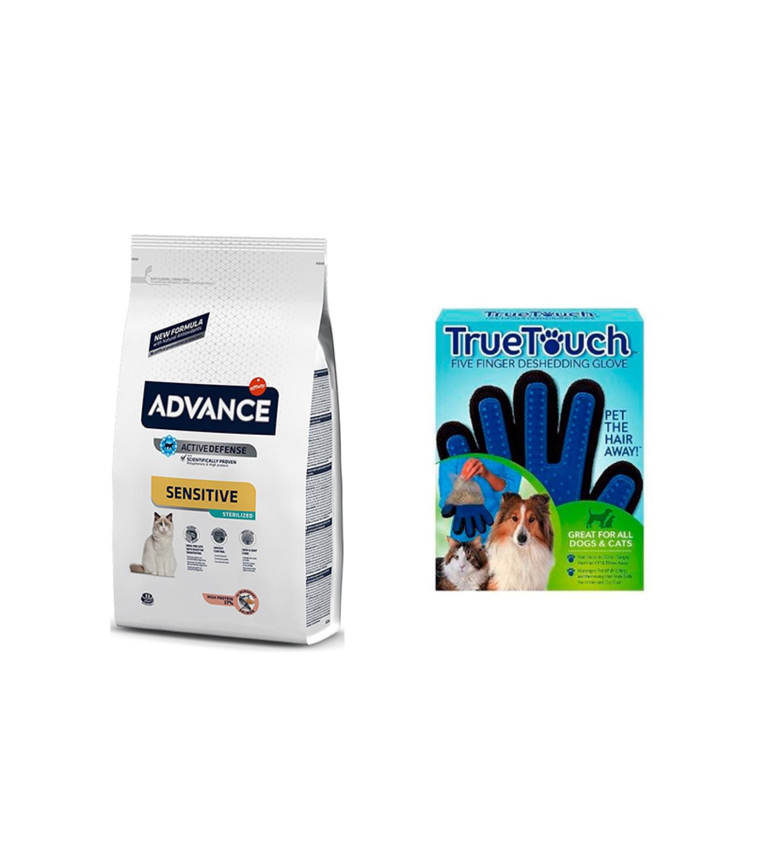 Advance Sterilised Salmon Cat Food 3 Kg + Cat Hair Removal Glove (original)