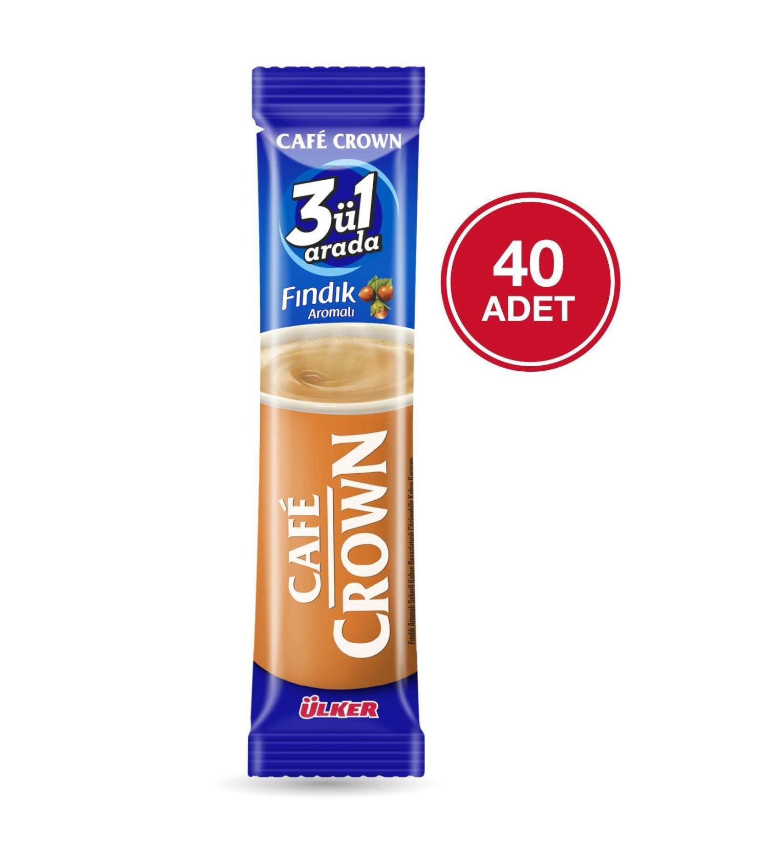 Cafe Crown 3in1 Hazelnut 40 Pieces