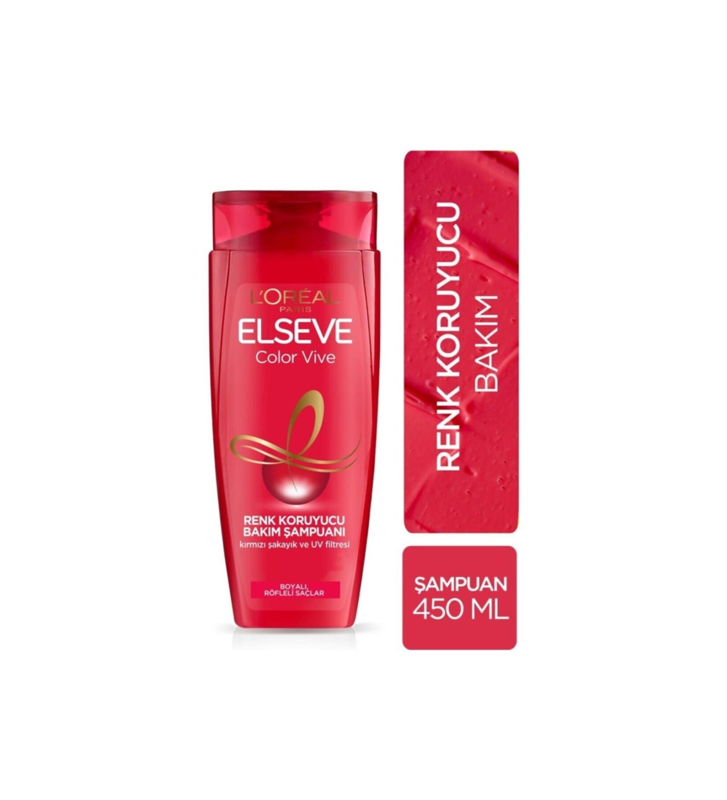 Elseve L'or al Paris Colorvive Color Protective Care Shampoo 450 Ml X 4 Pieces - Buy Online on GoSupps.com