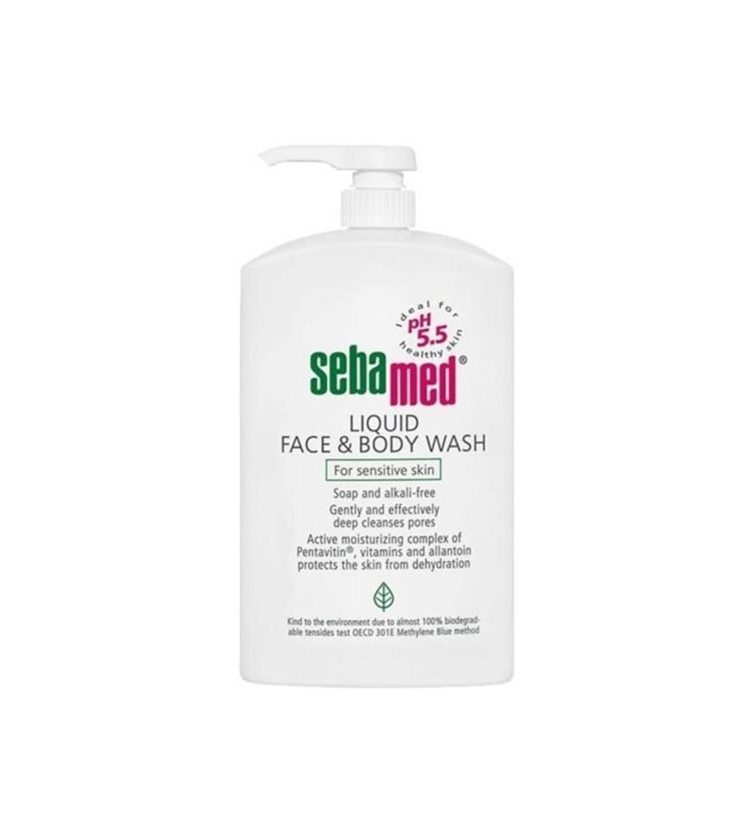 Sebamed Liquid Face Body Cleanser 1000ml