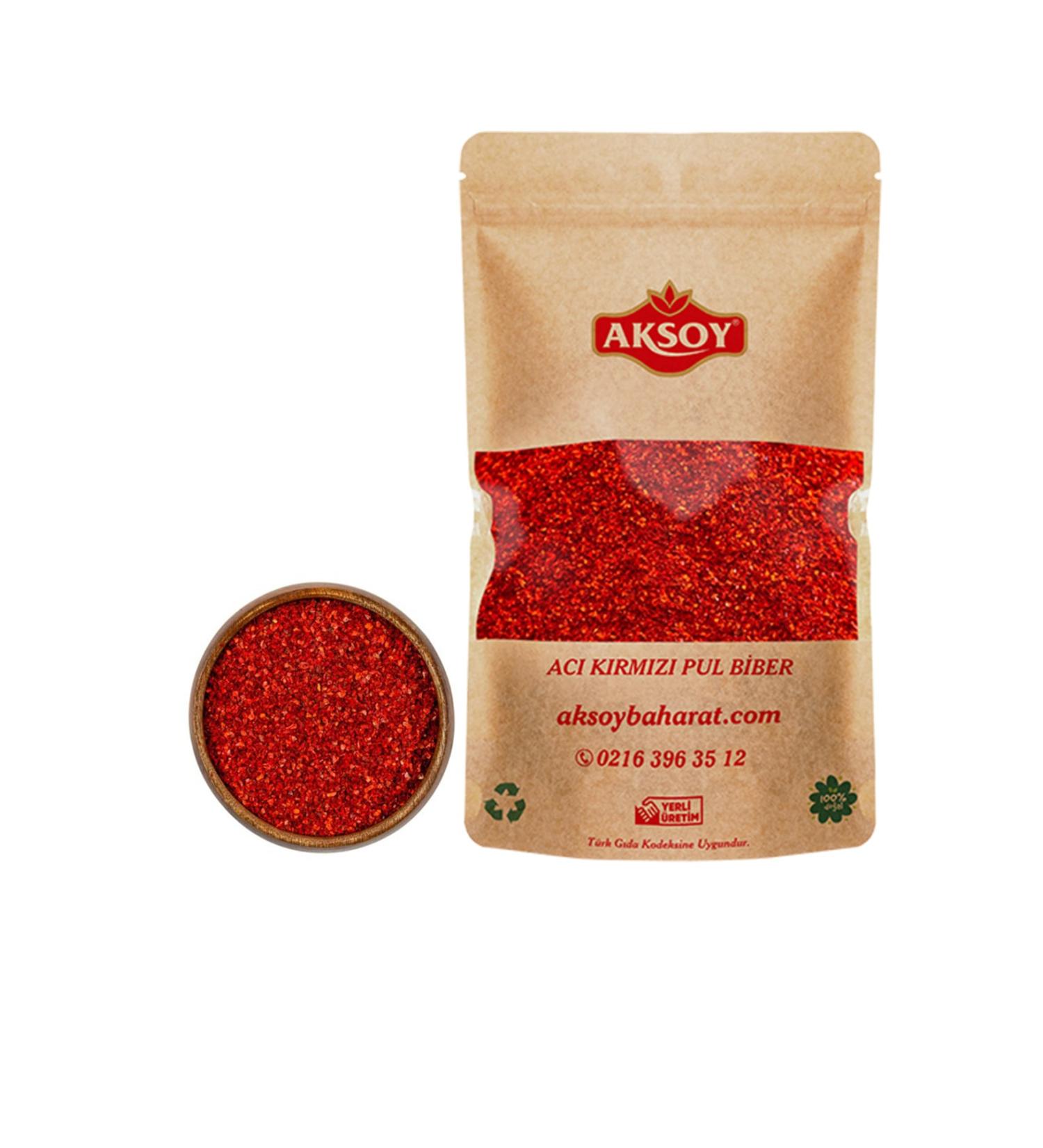 AKSOY Hot Red Pepper Flakes (EXTRA HOT) 500 gr
