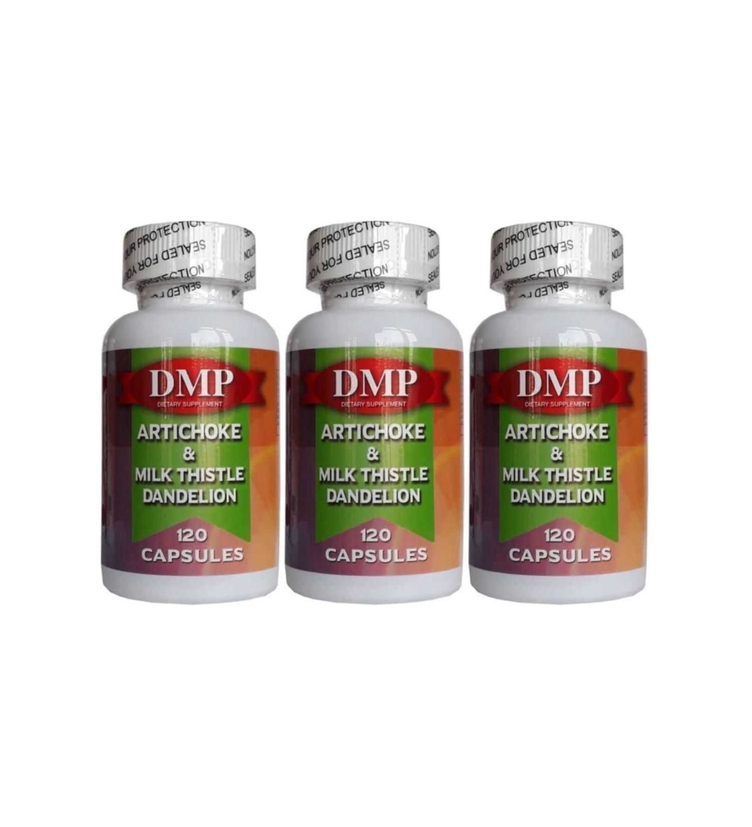 DMP Artichoke Milk Thistle 120 Capsules X 3 Boxes Skt 10/2022