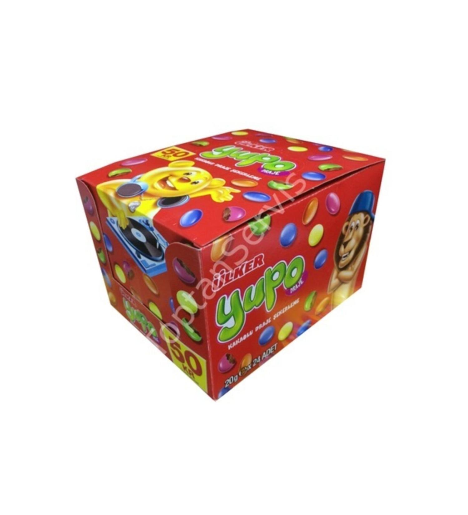 Ulker Yupo Bonibon Dragee Cocoa 20 Gr 24 Pieces