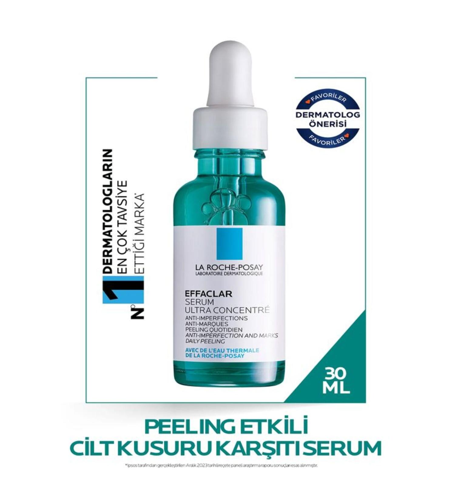 La Roche Posay EFFACLAR SERUM ANTI-SKIN IMPERFECTION PEELING EFFECTIVE SERUM - 30 ML - Buy Online on GoSupps.com
