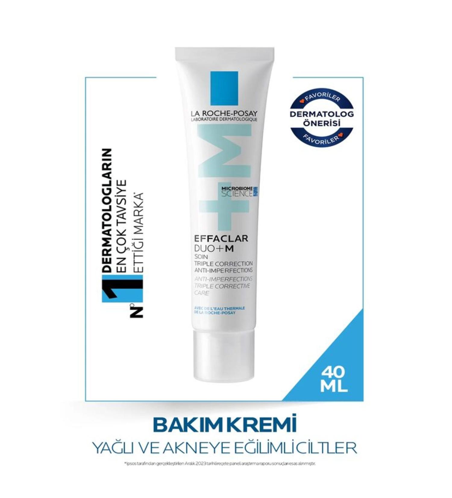 La Roche Posay EFFACLAR DUO+M Anti-Imperfection Care Cream for Oily Acne Prone Skin - 40 ML