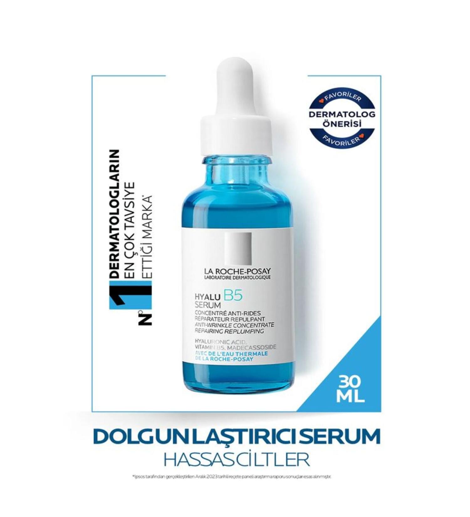 La Roche Posay HYALU B5 ANTI-WRINKLE SERUM ANTI-WRINKLE AND PLUMMING SERUM-30 ML - Buy Online on GoSupps.com