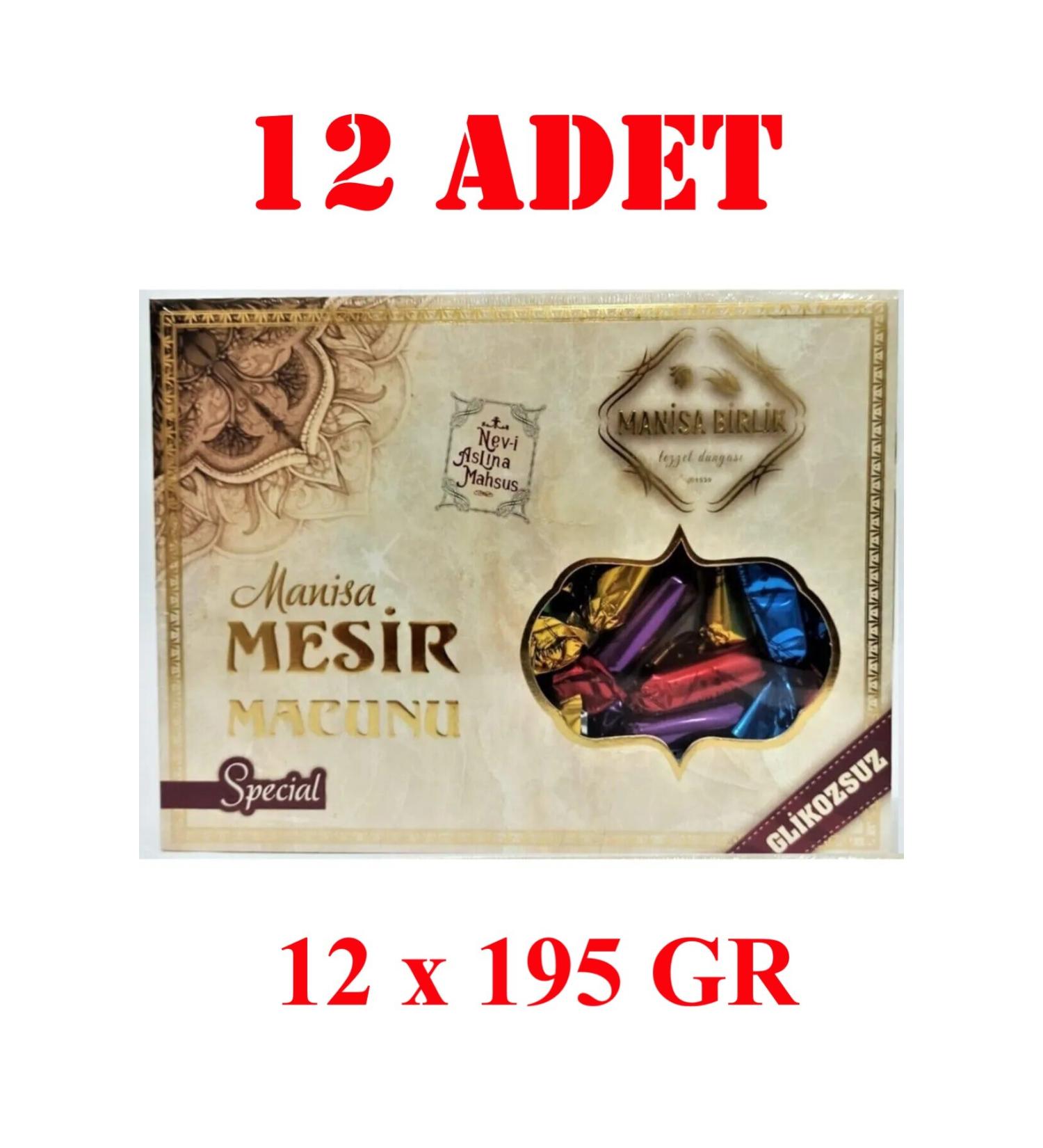 MAN SA B RL K Mesir Paste Glucose Free 195 Gr 12 Pieces 12x195 Gr