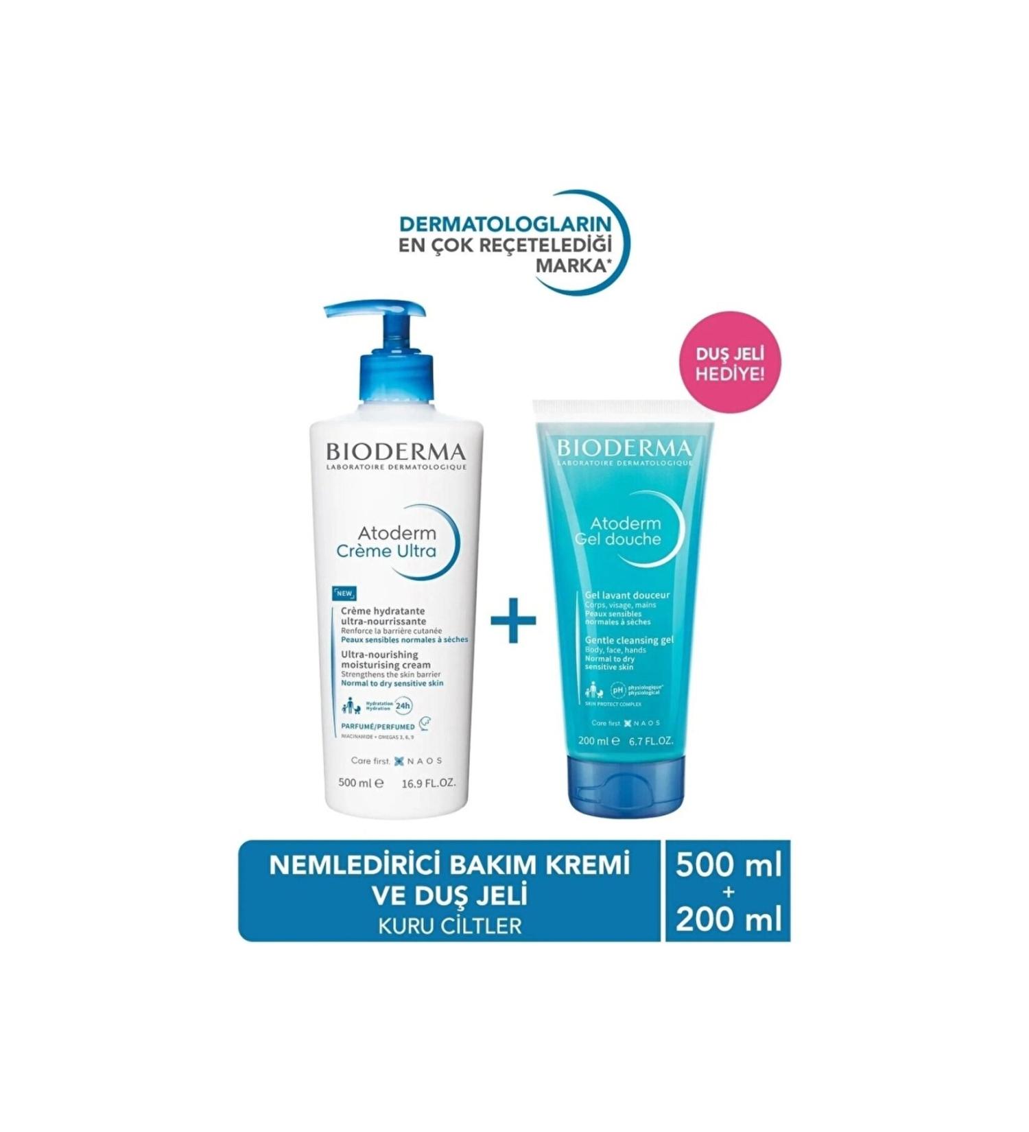 sommeow Atoderm Creme Ultra 500 Ml & Atoderm Shower Gel 200 Ml