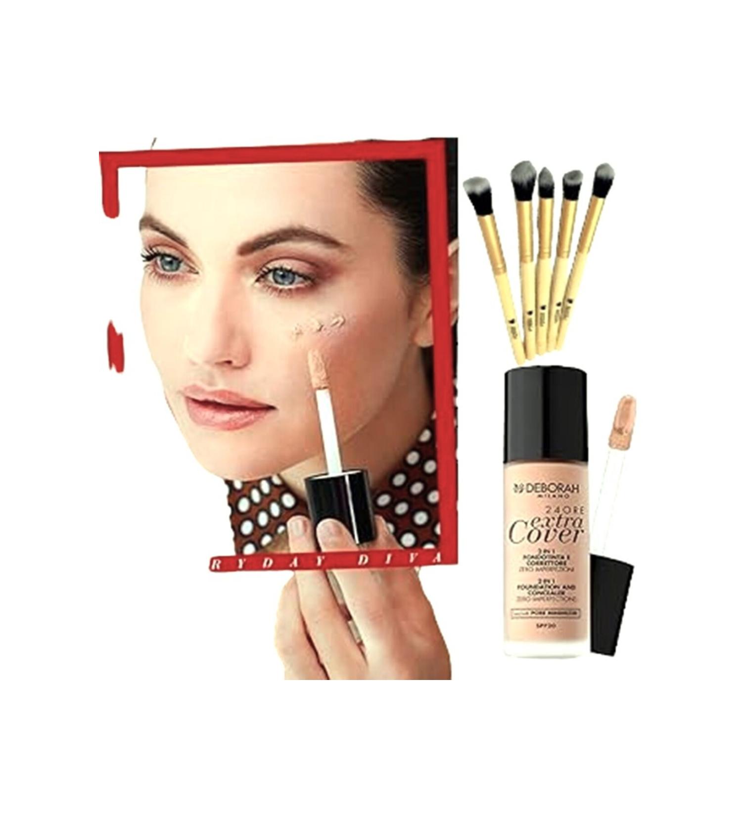 Deborah Milano 24ORE High Coverage and Sun Protection Foundation-0 Light/30 Ml/SPF 20 - Buy Online on GoSupps.com