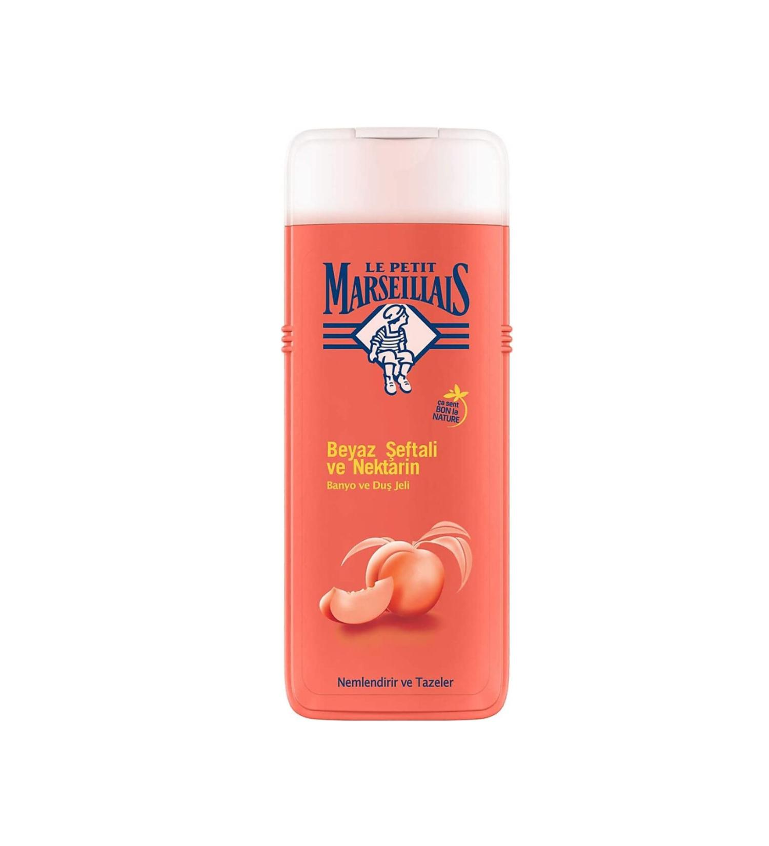 Le Petit Marseillais White Peach and Nectarine Moisturizing Bath and Shower Gel 400 Ml-MFREYON00428