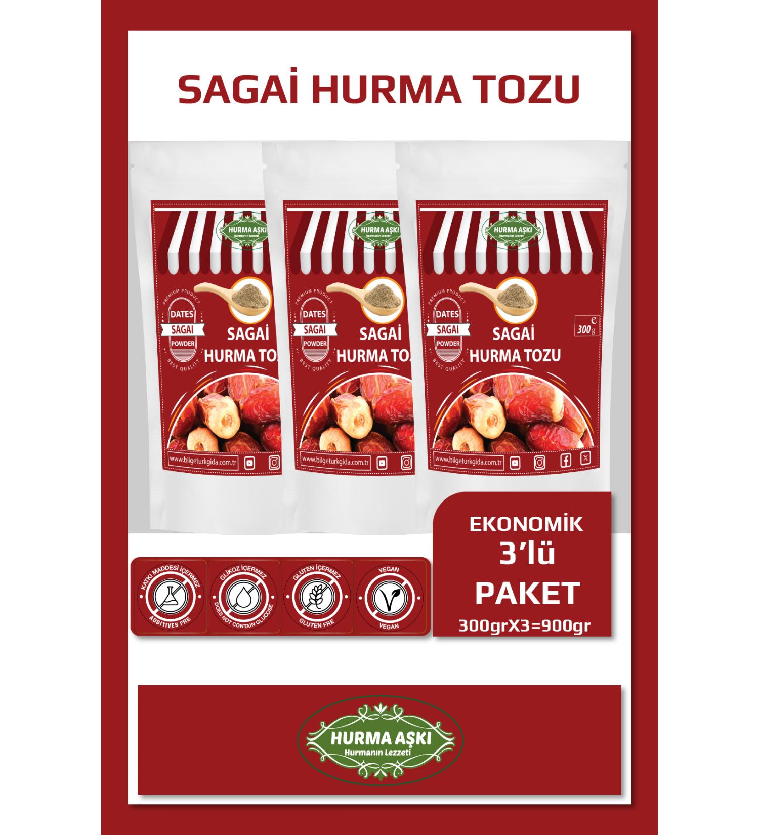 Date Love Date Powder Sagai 300GrX3 900Gr