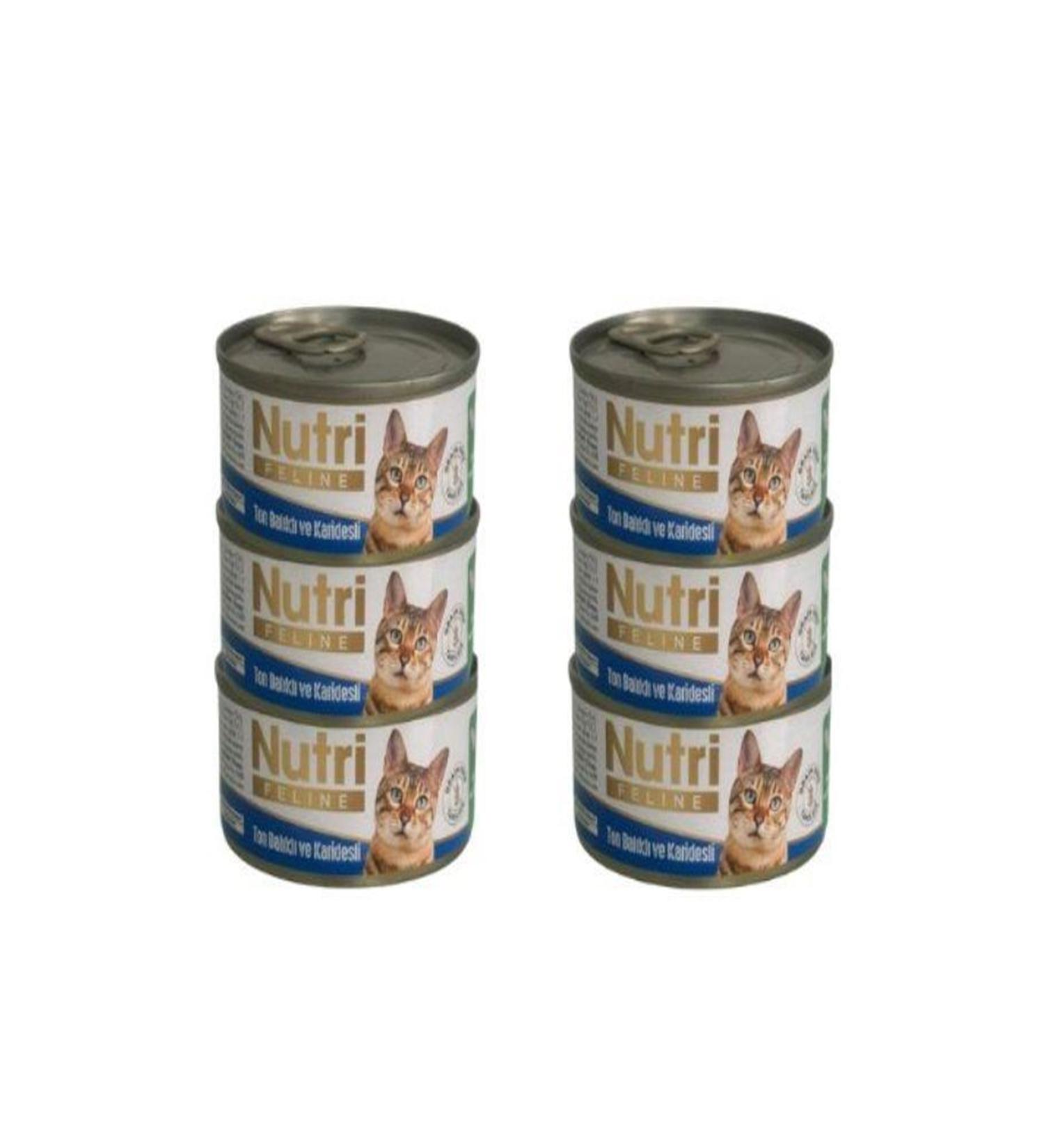 Nutri NUTRI FELINE TUNA AND SHRIMP CANNED FOOD 85 GR X 6 PIECES