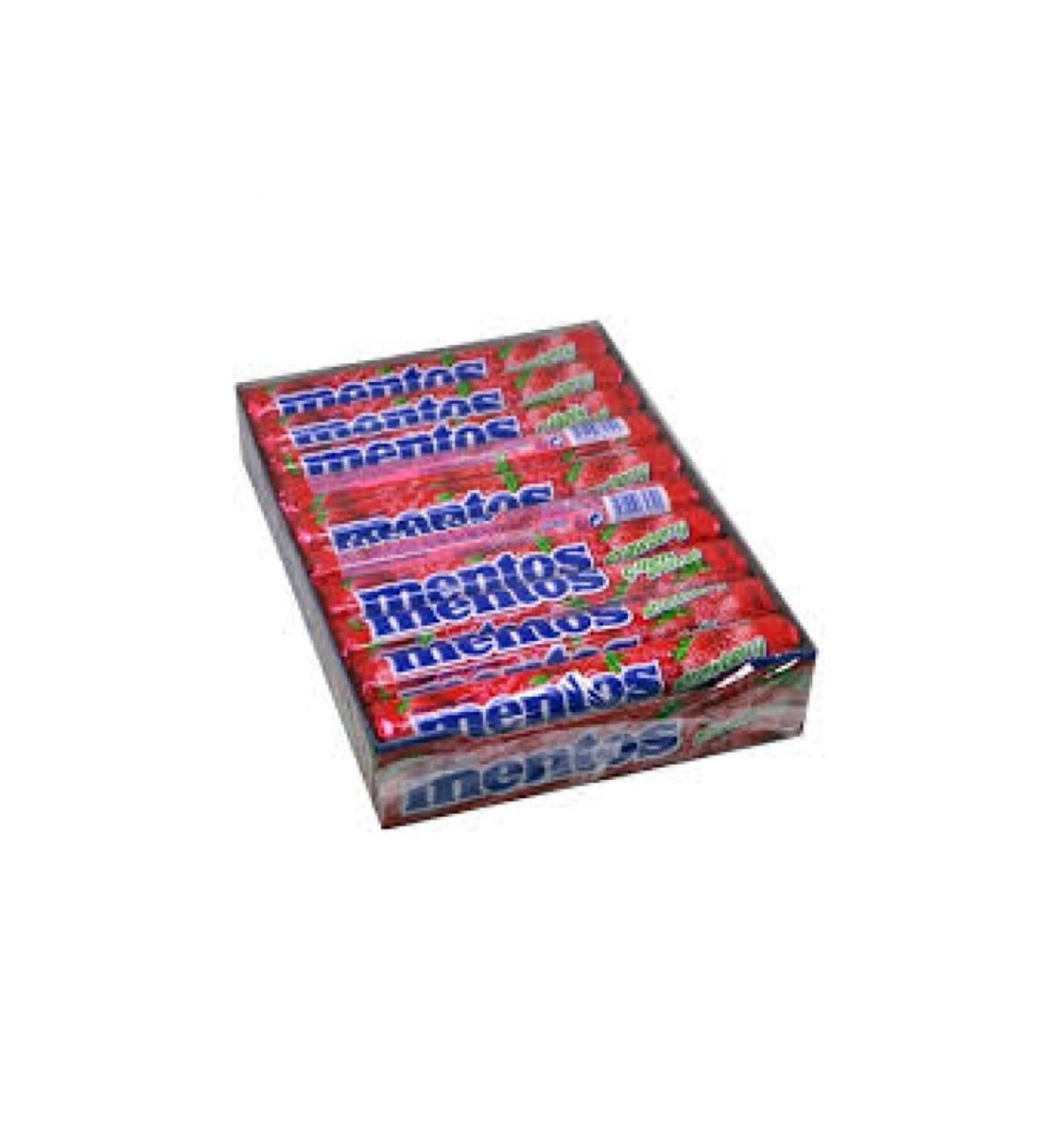 Mentos Stick Strawberry 37.5gr X 20 Pieces