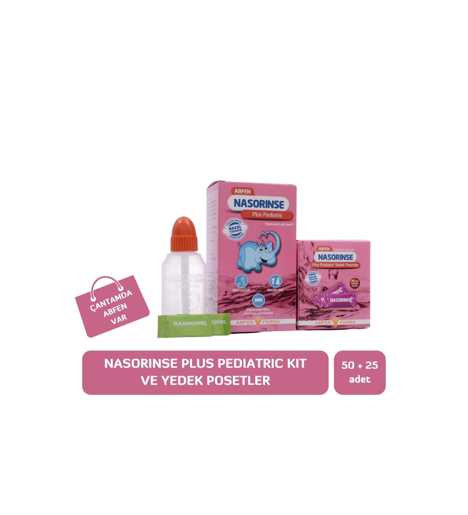 Abfen Farma Nasorinse Plus Pediatric Kit and Spare Bags - Buy Online on GoSupps.com