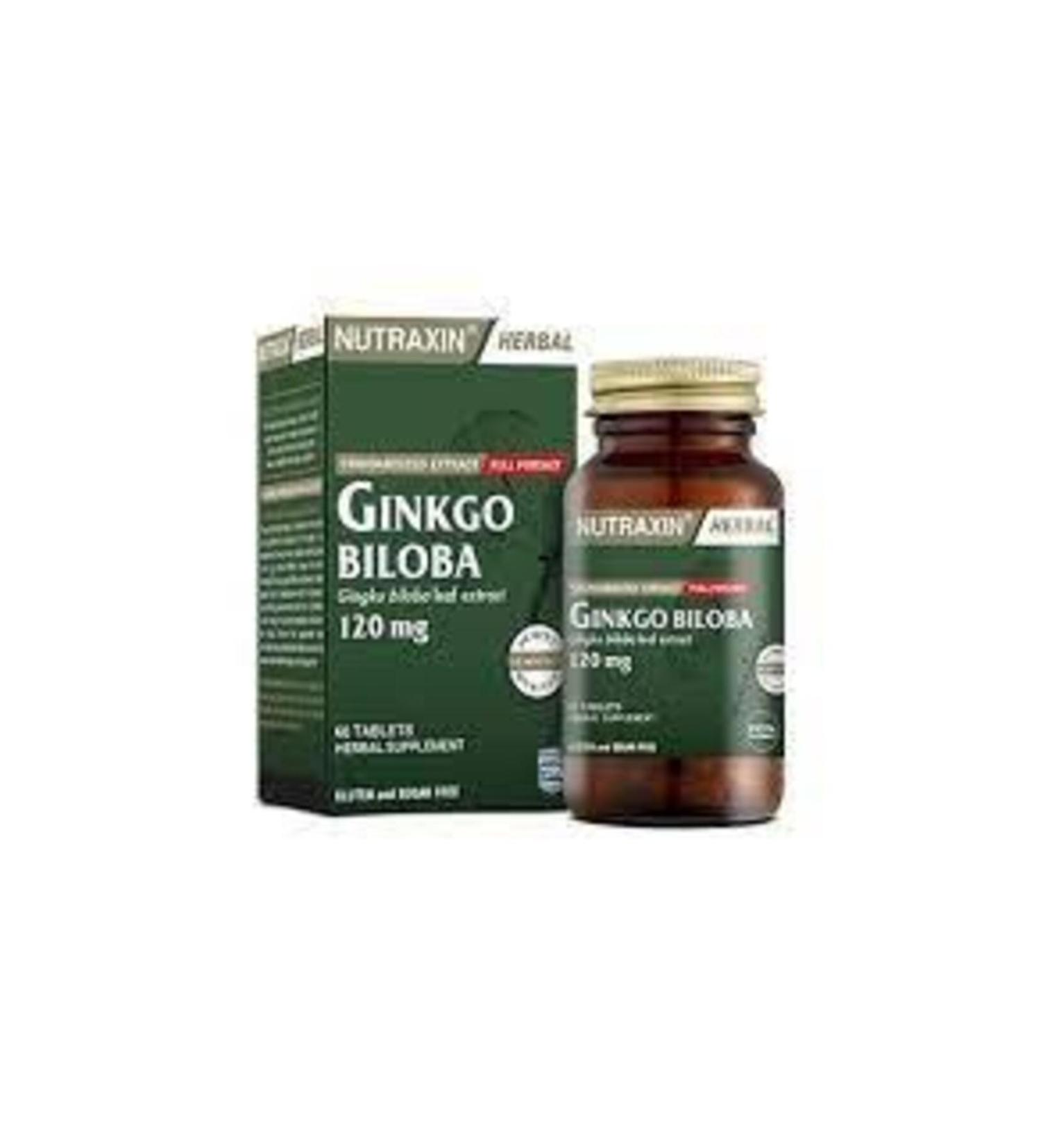 Nutraxin Ginkgo Biloba 60 Capsules