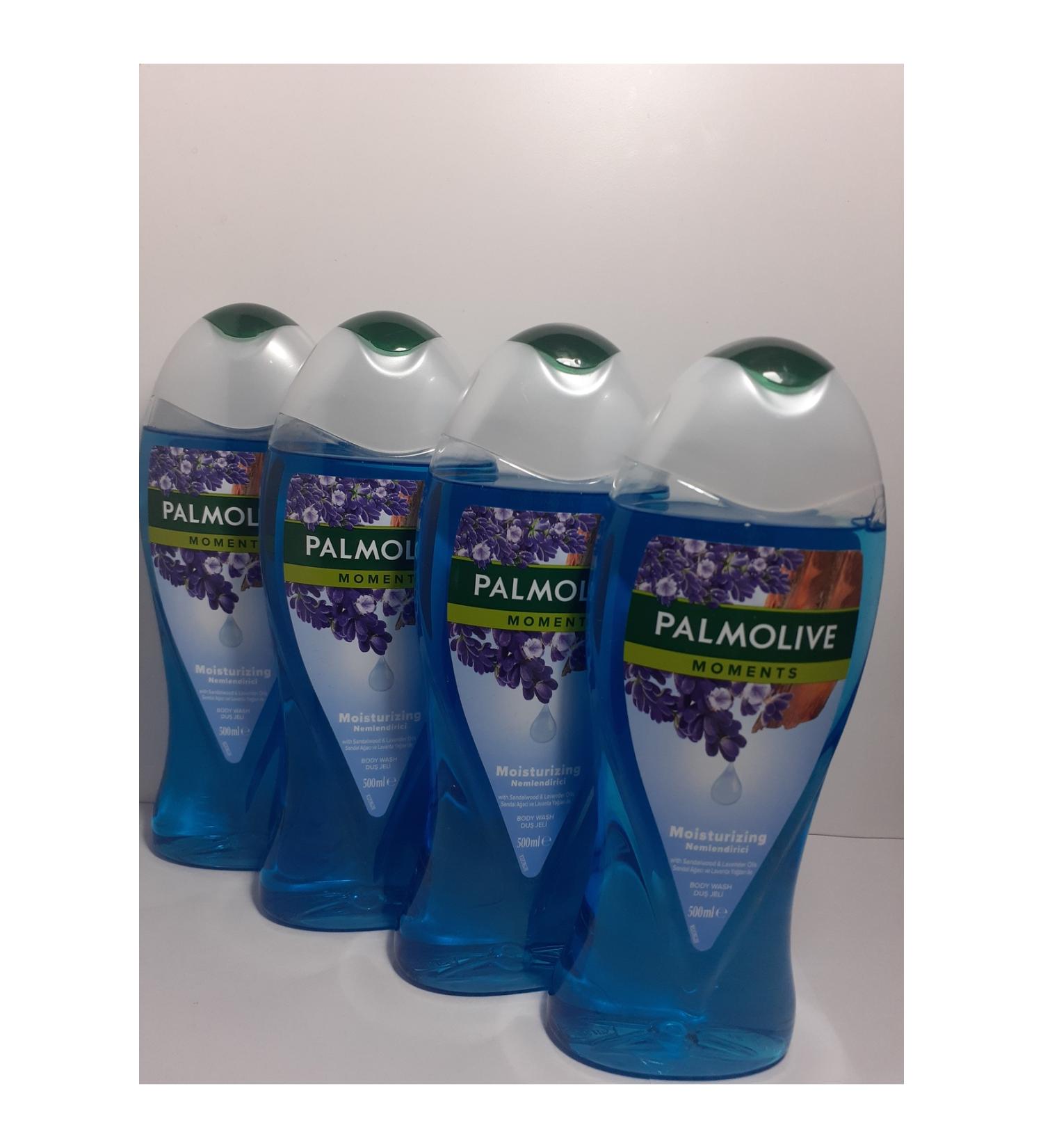 Palmolive Moments Moisturizing Sandalwood & Lavender Oils 500 ml Shower Gel x 4 Pcs