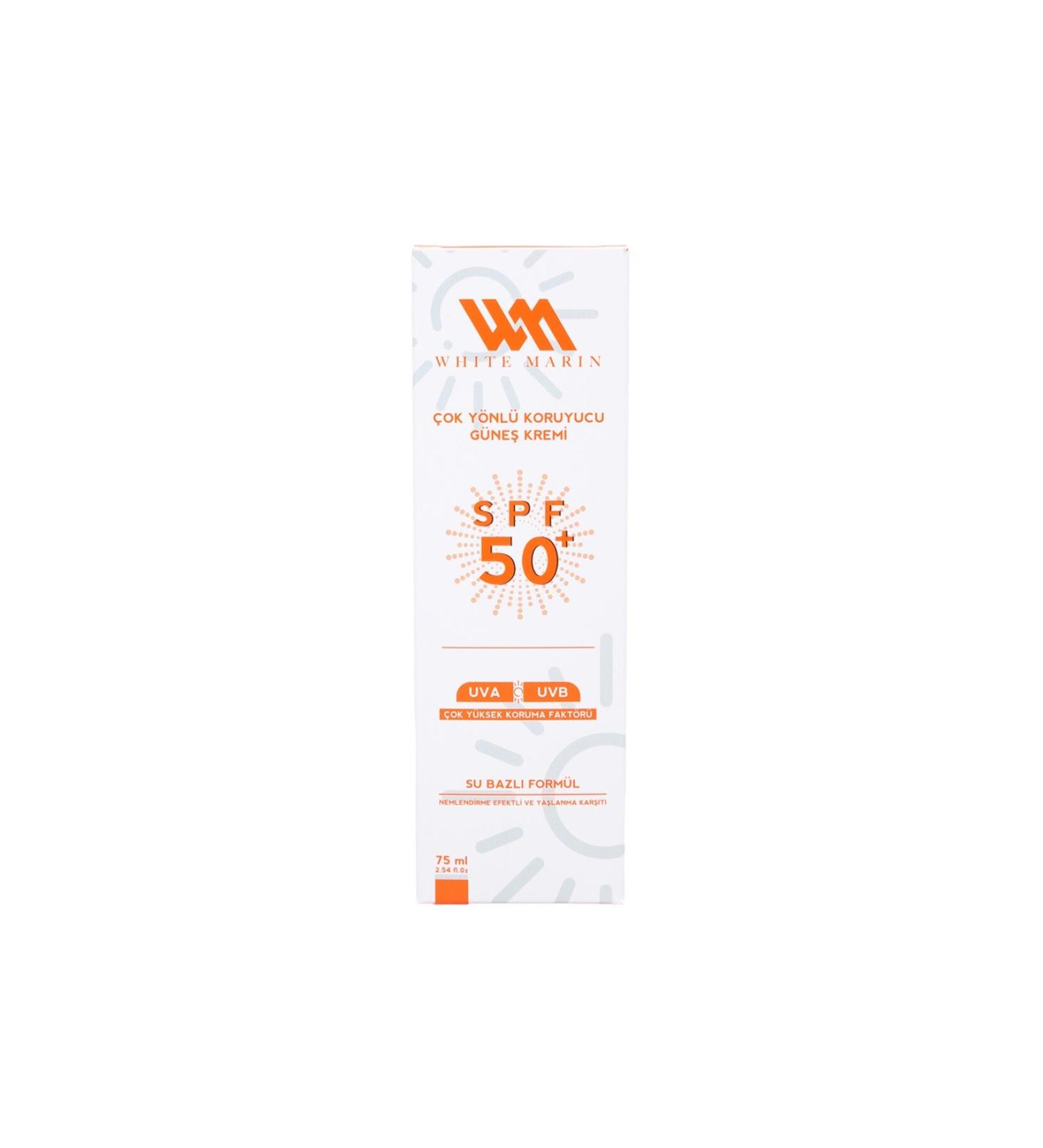 white marin cosmetics White Marin Multi-Protection Sun Cream 50 Spf 75 ml (Very High Protection Factor)