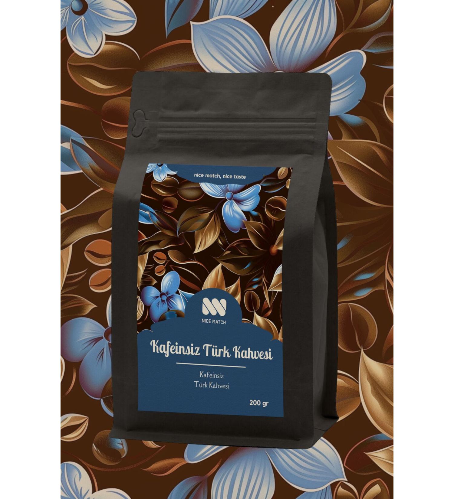 Nice Match Decaffeinated Turkish Coffee 200 Gr - Buy Online on GoSupps.com