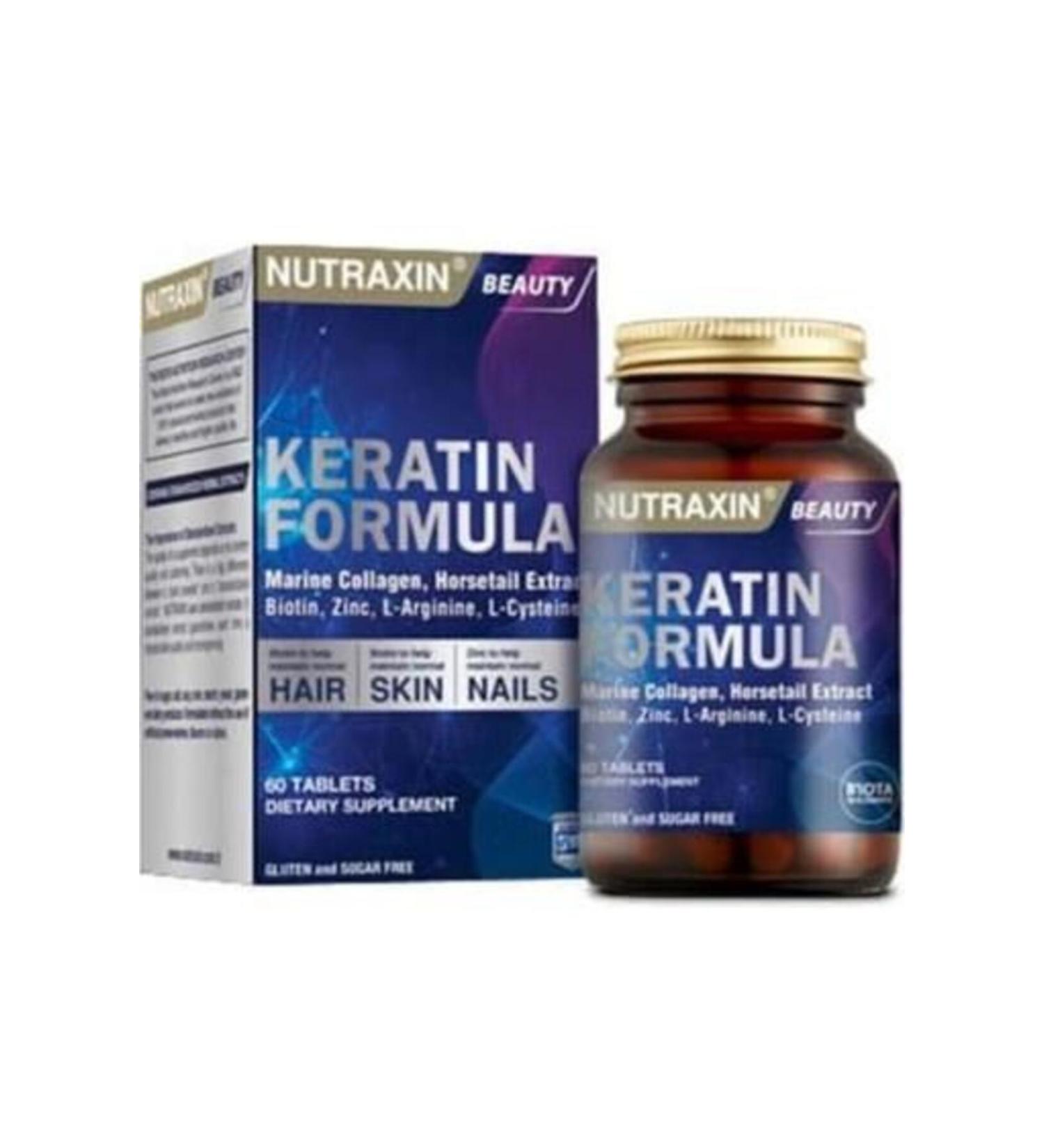 Nutraxin Keratin Formula 60 Tablets