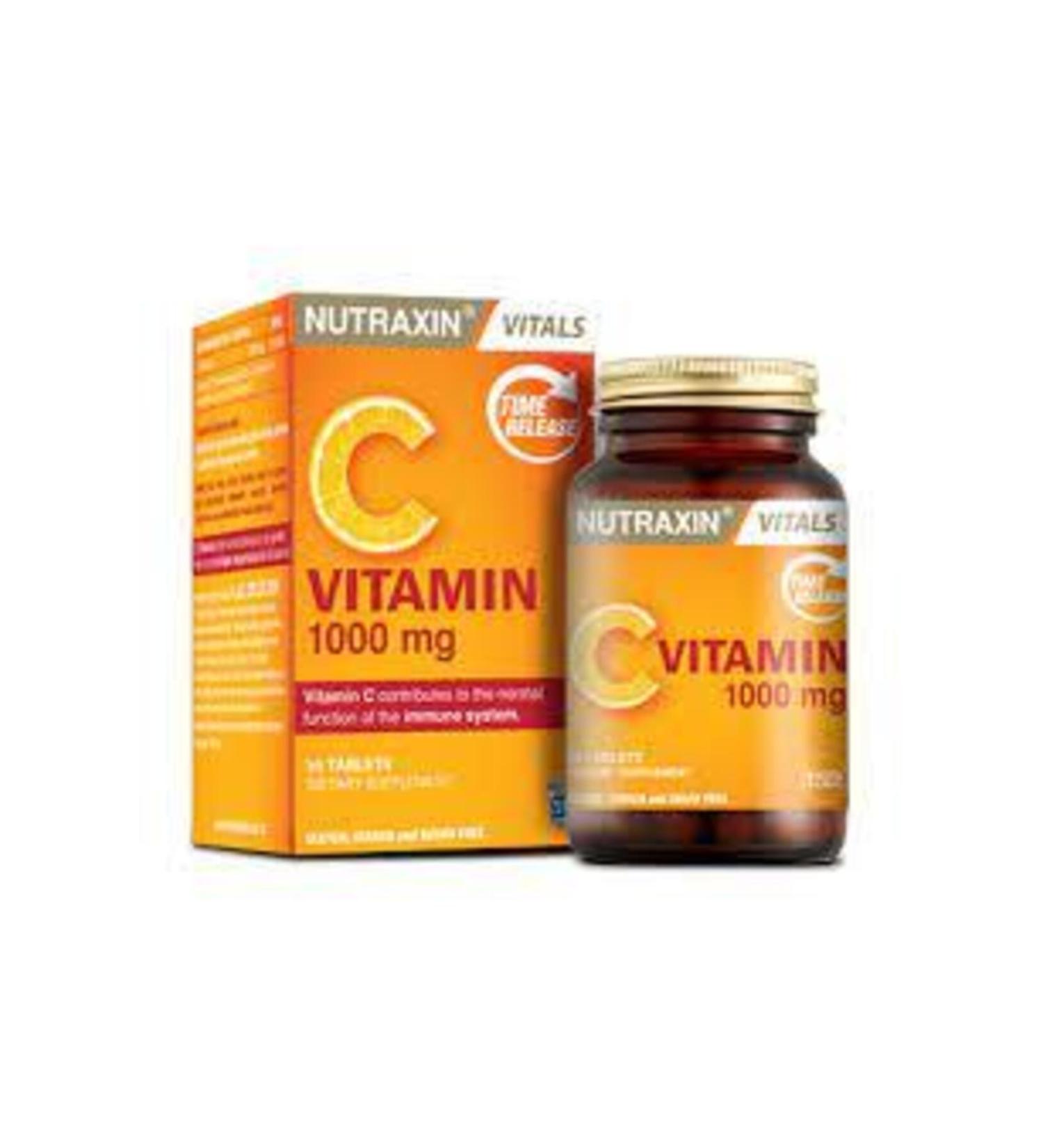 Nutraxin Vitamin C 1000 mg Food Supplement 30 Tablets