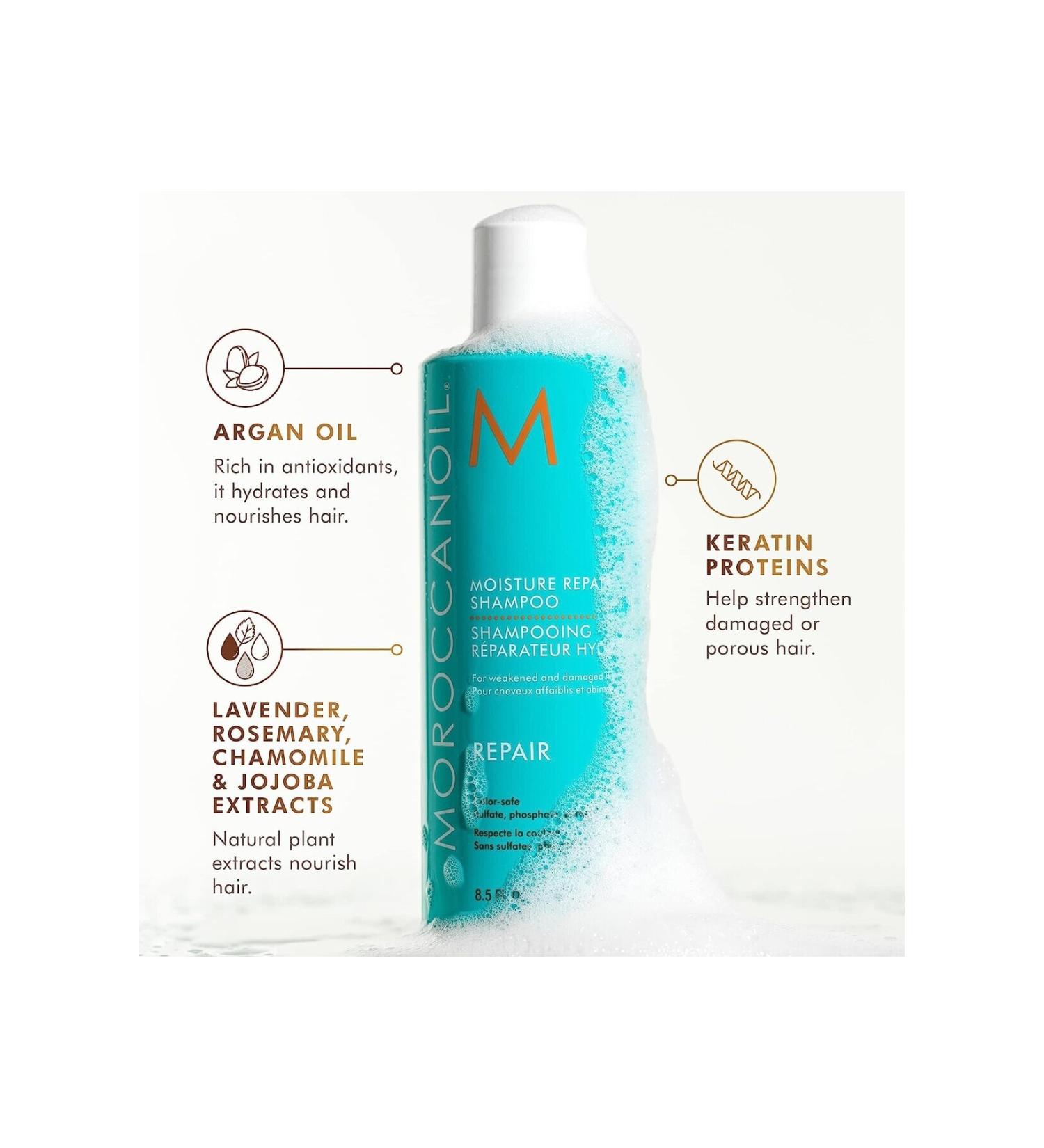Moroccanoil Moisture Repair Damaged Hair Repair Shampoo 8.5 FL.OZ 250 ml//GEM225scdsl85